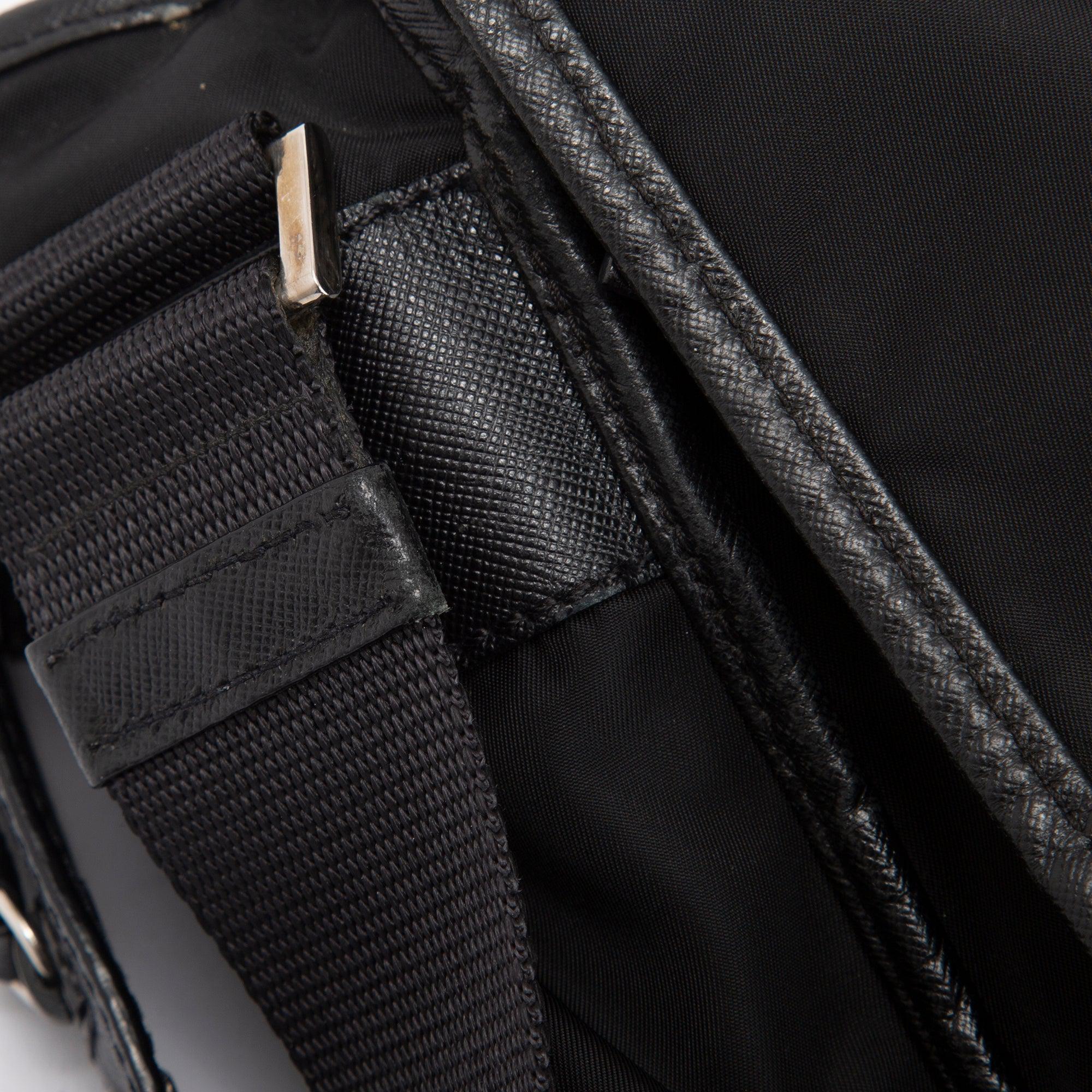Prada Saffiano-Trimmed Tessuto Nylon Messenger Bag