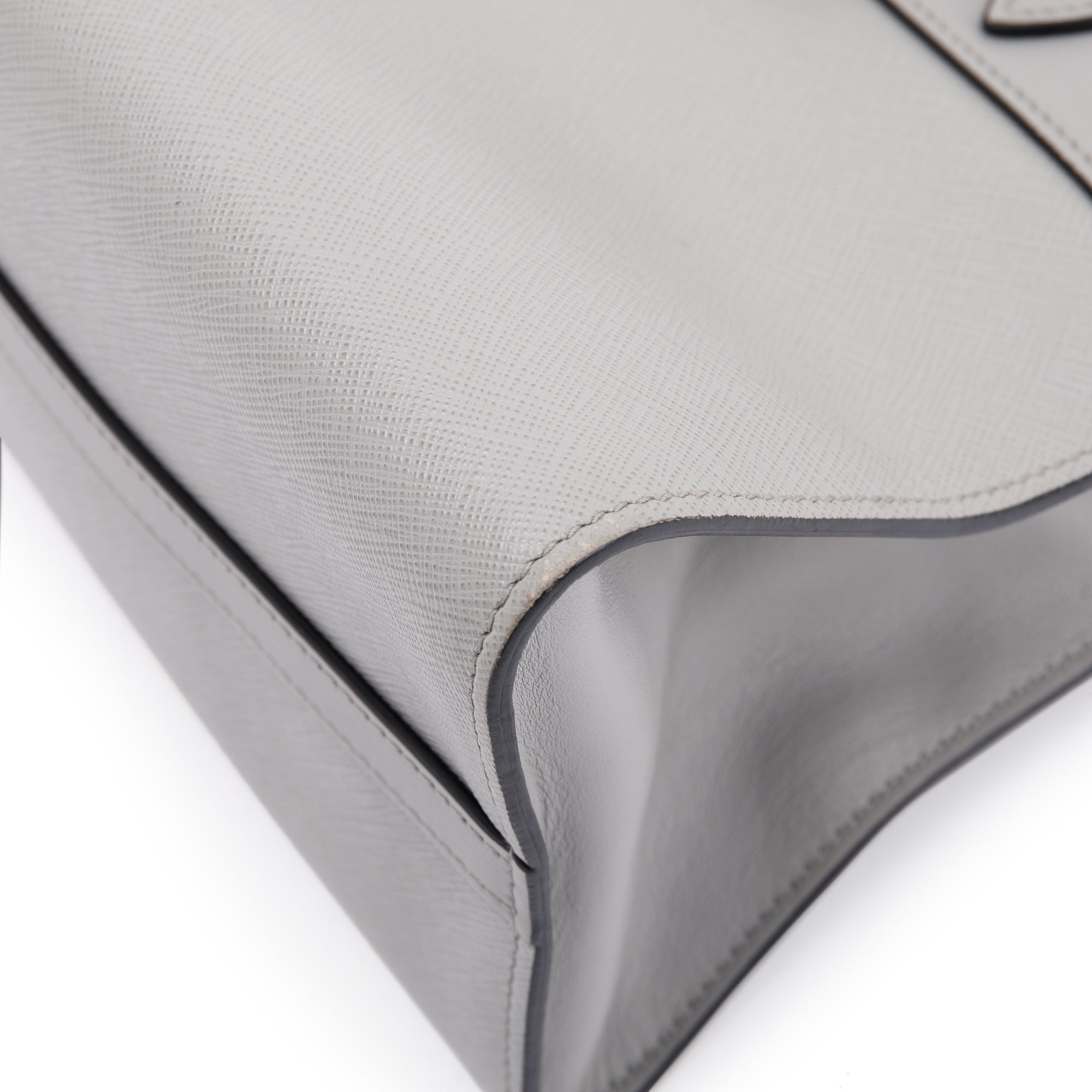 Prada Small Saffiano & City Calf Leather Paradigme Tote w/ Strap