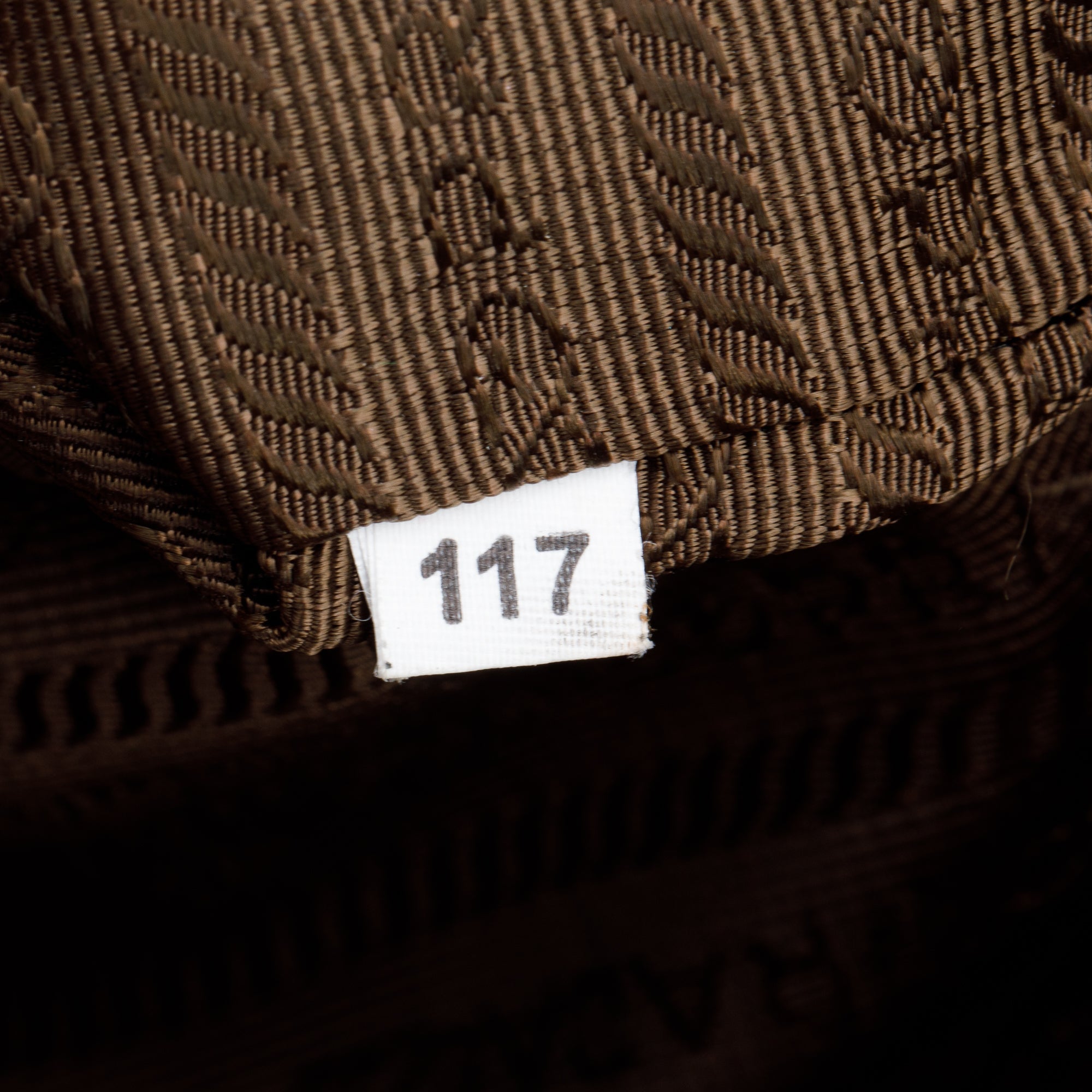 Prada Taupe Vitello Daino Leather Pocket Zip Tote w/ Strap