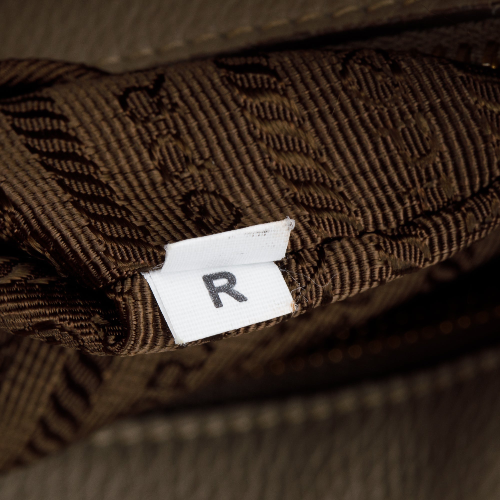 Prada Taupe Vitello Daino Leather Pocket Zip Tote w/ Strap