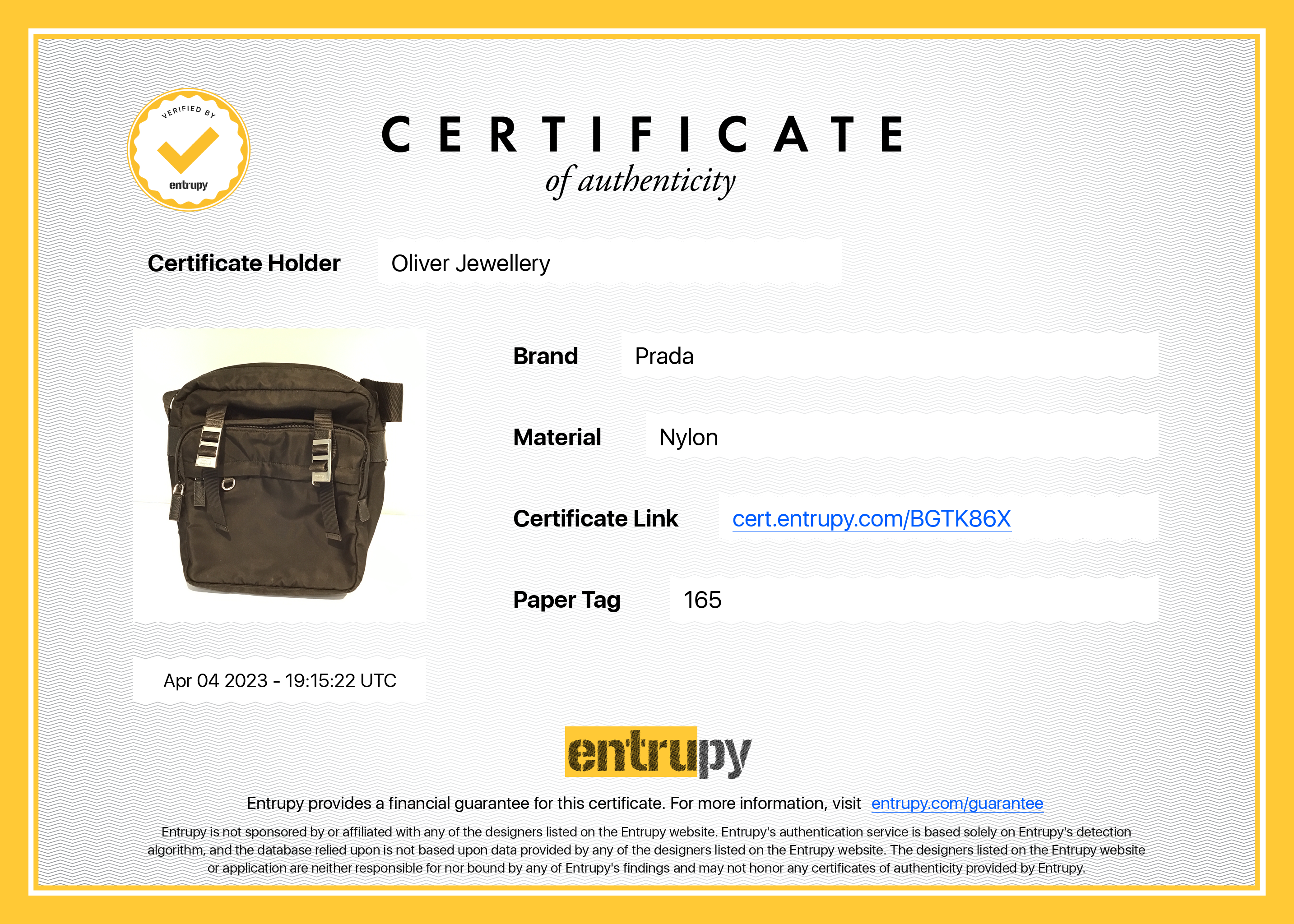 Prada Tessuto Nylon Crossbody Bag