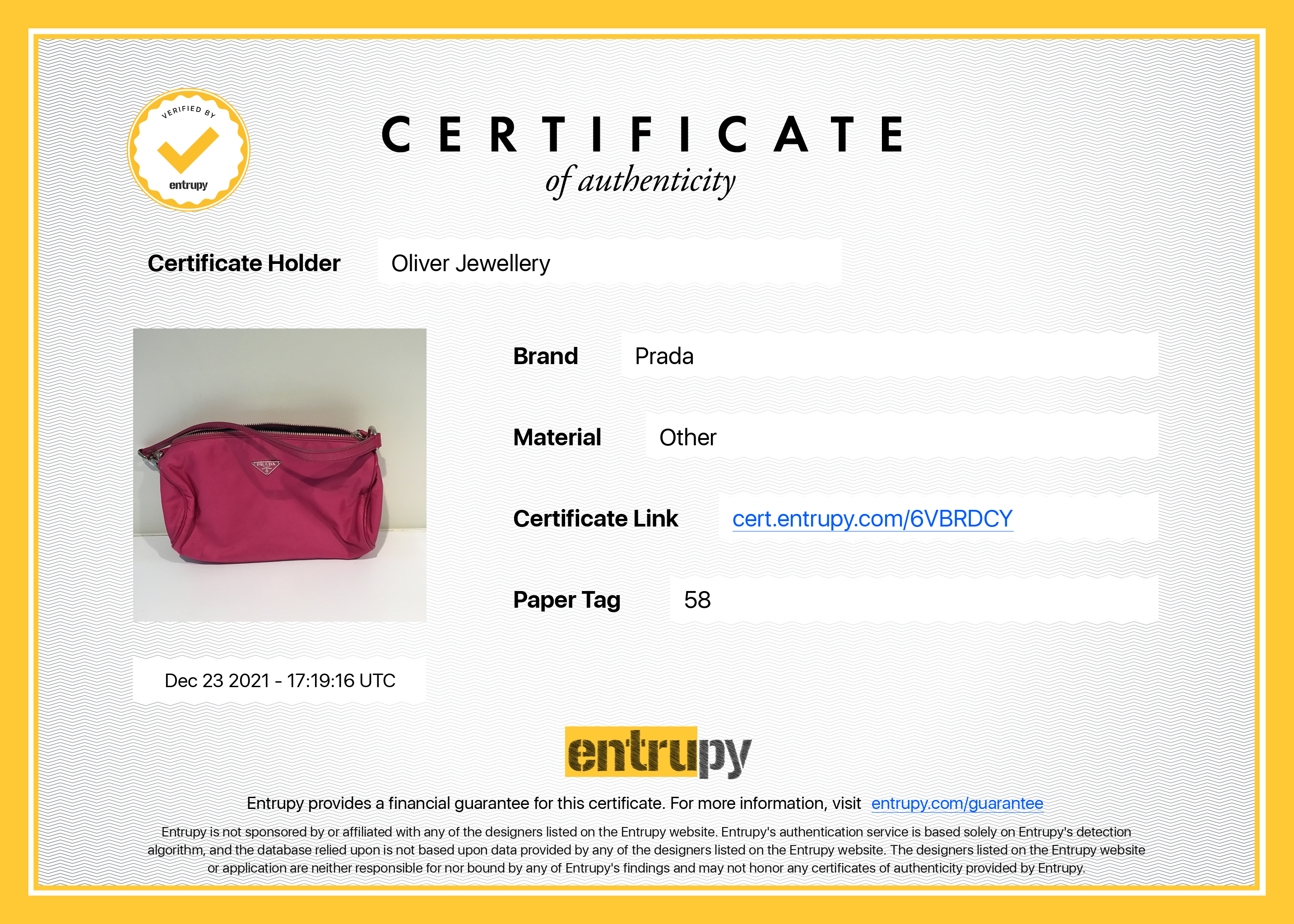Prada Tessuto Nylon Pochette