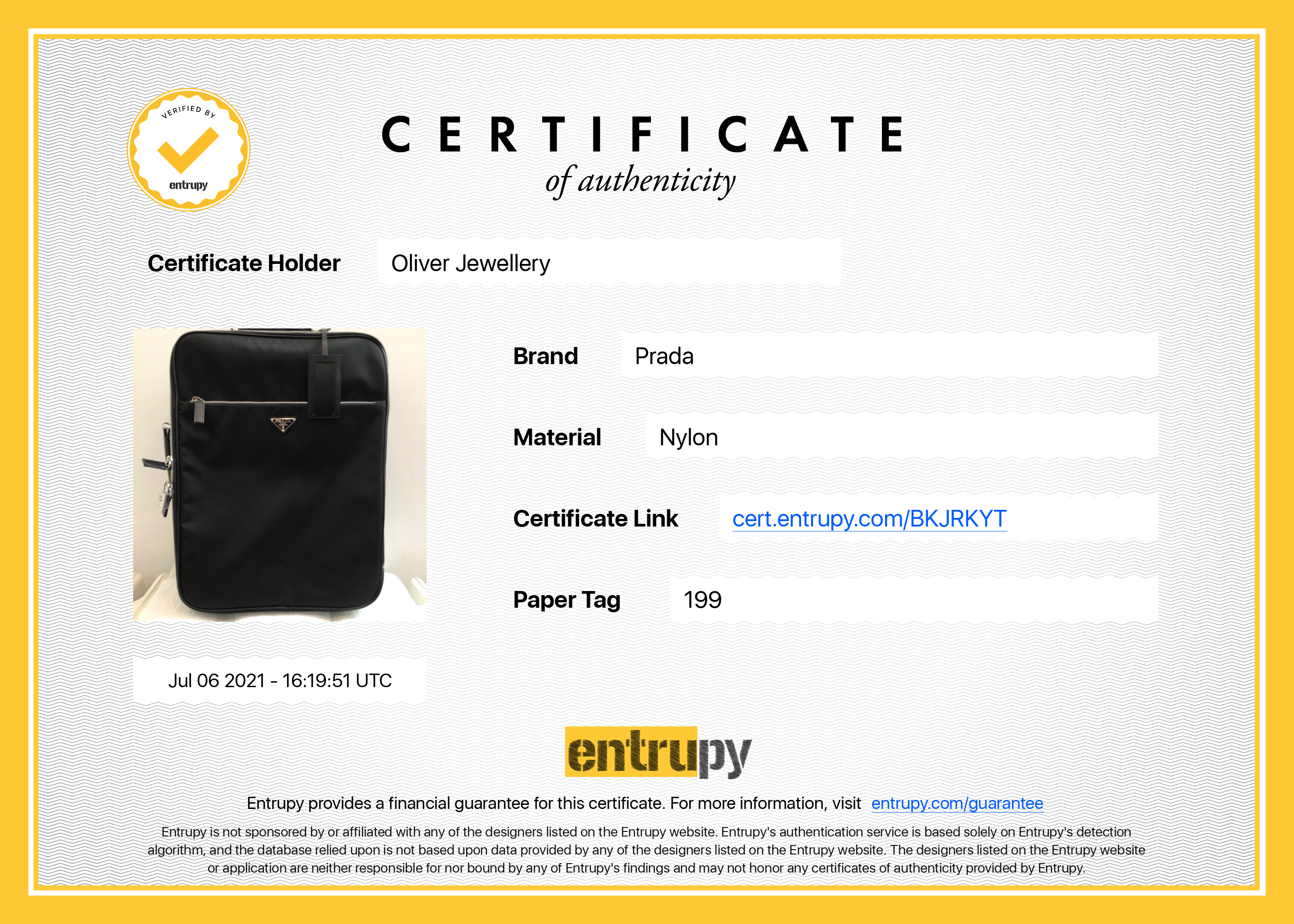 Prada Tessuto Saffiano-Trimmed Trolley Rolling Luggage