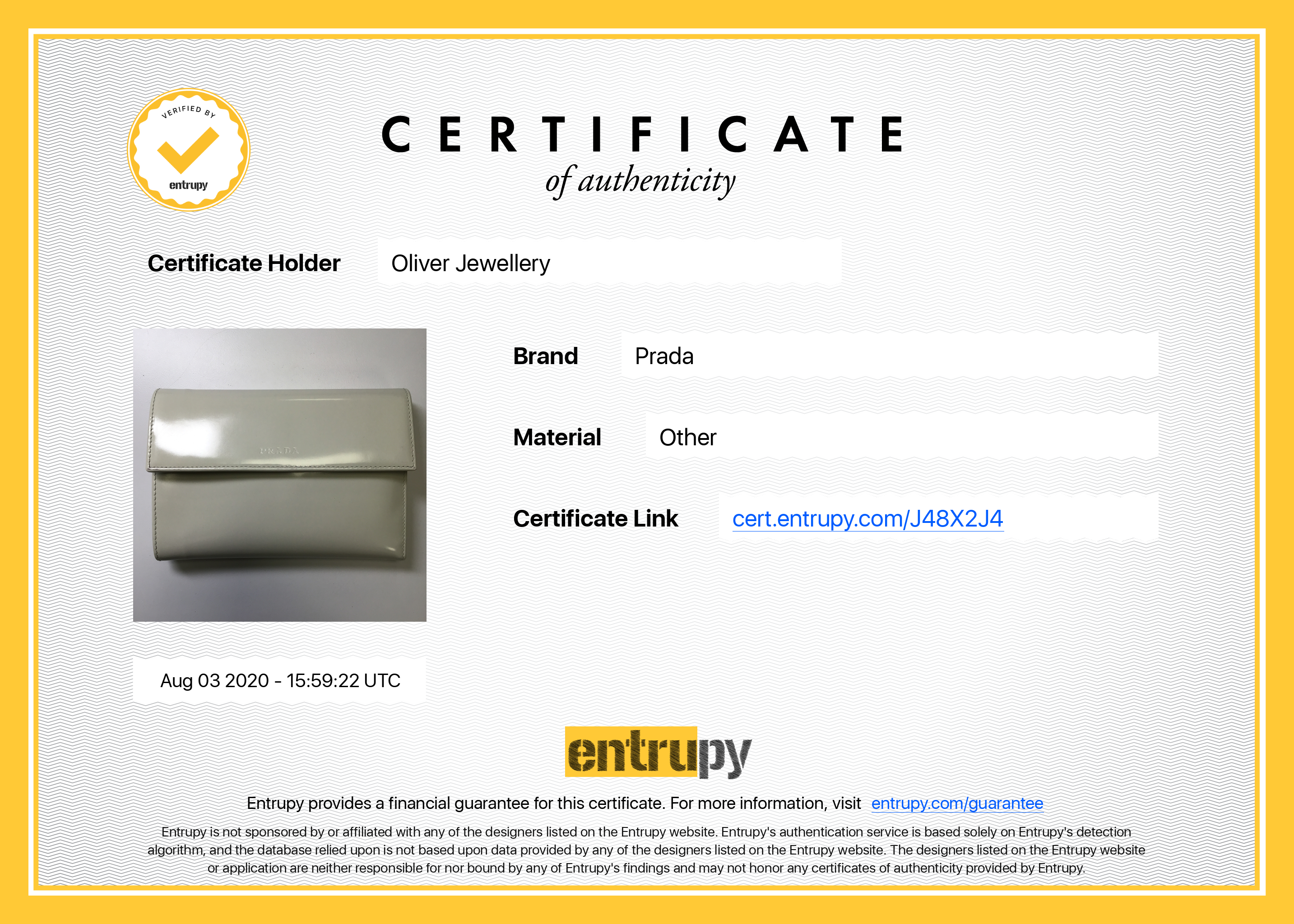 Prada Vintage Spazzolato Tri-Fold Wallet w/ Box & Authenticity Card