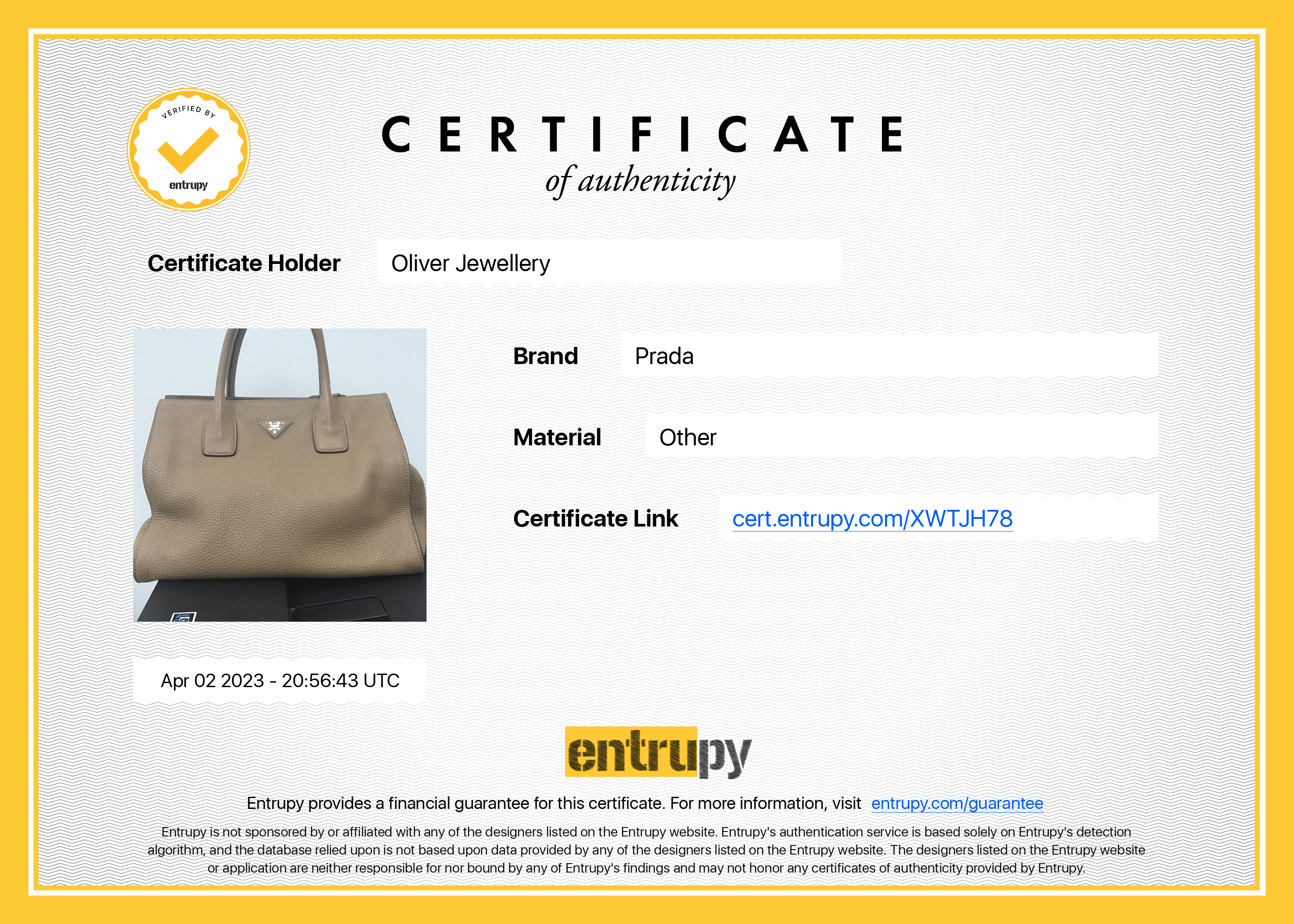 Prada Vitello Daino Convertible Tote w/ Strap