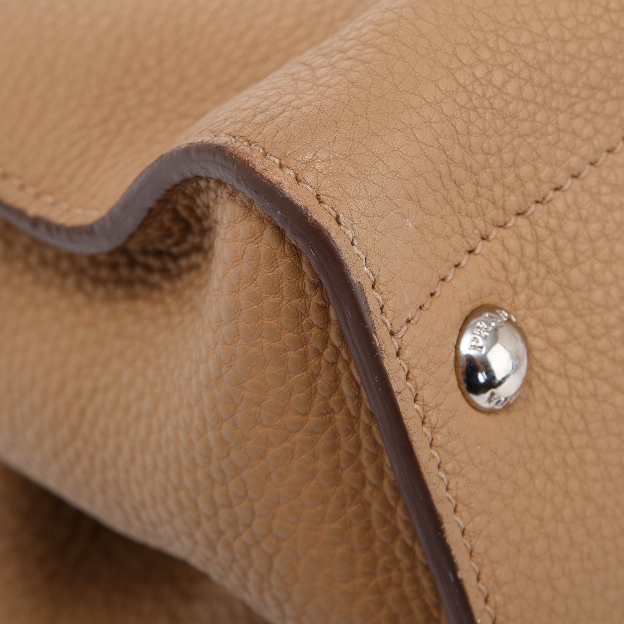 Prada Vitello Daino Convertible Tote w/ Strap