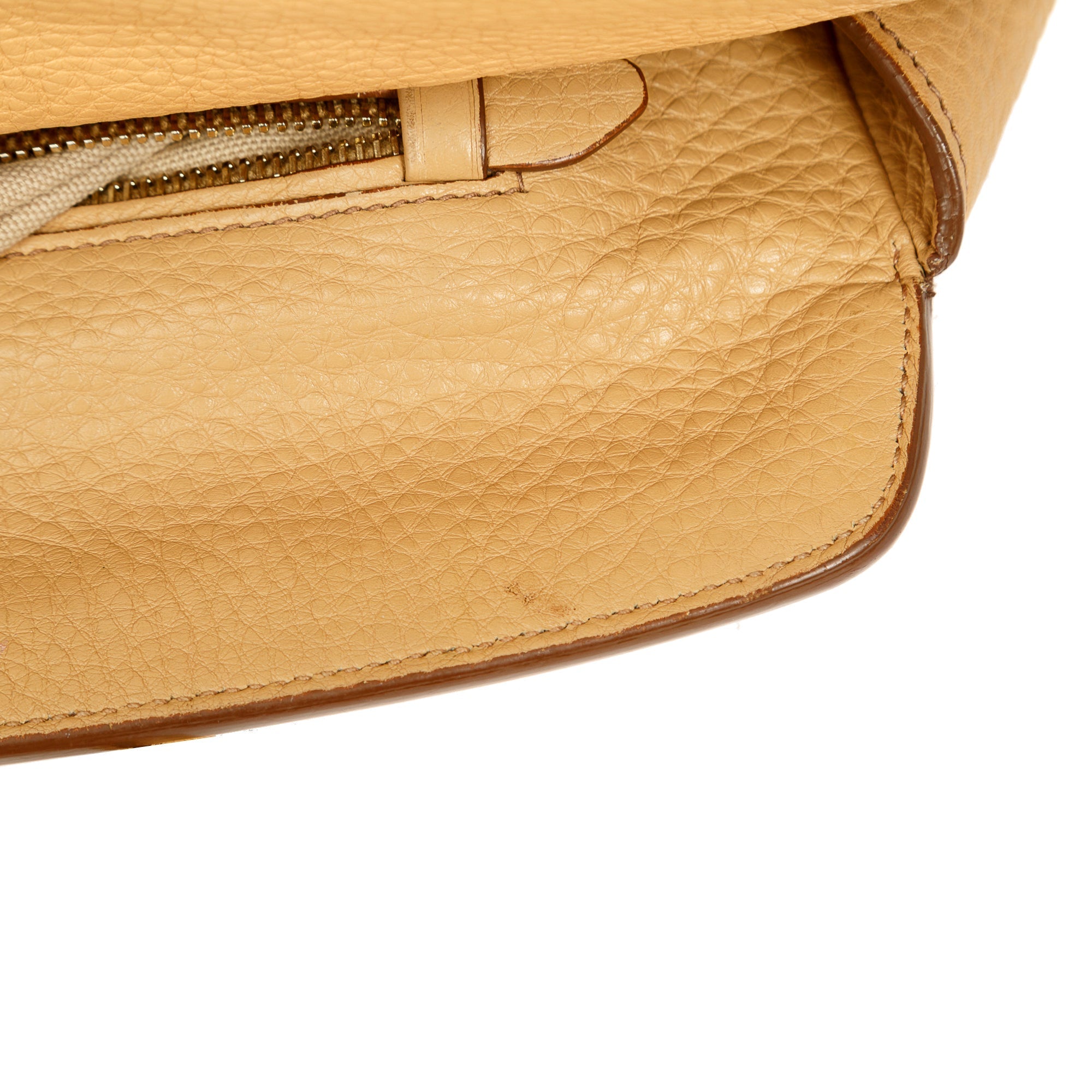 Prada Vitello Daino Cuir Frame Convertible Tote w/ Strap