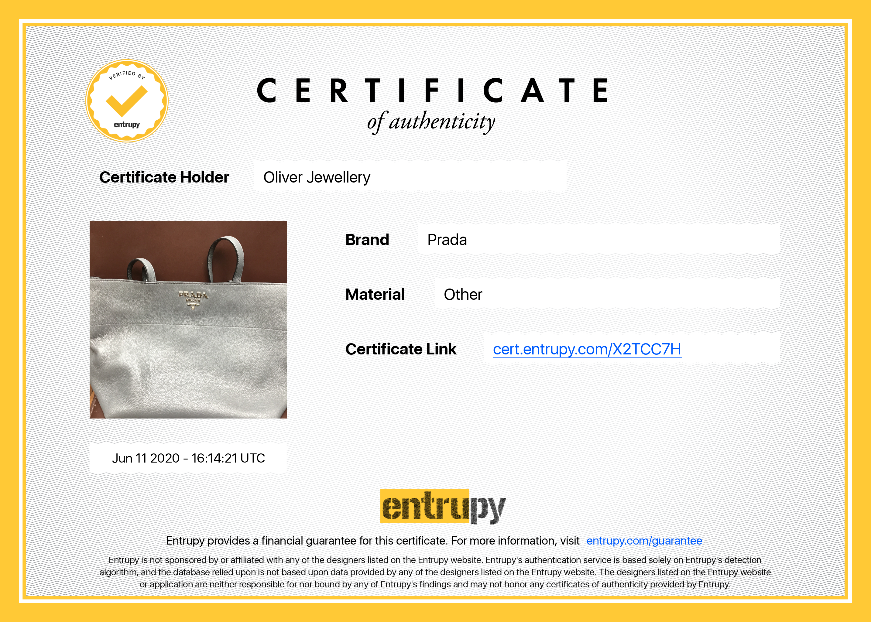 Prada Vitello Daino Tote