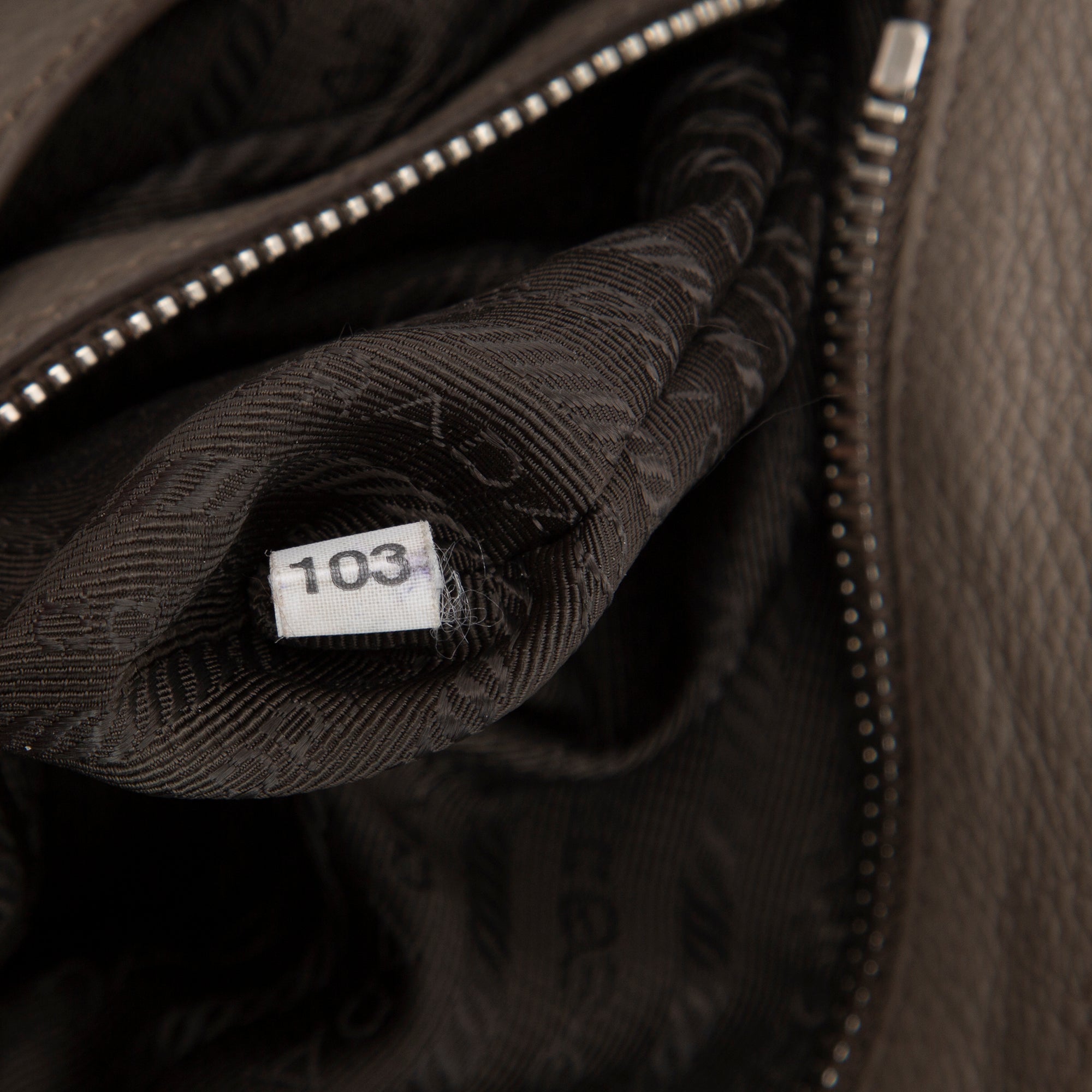 Prada Vitello Daino Zip Crossbody Bag w/ Authenticity Card