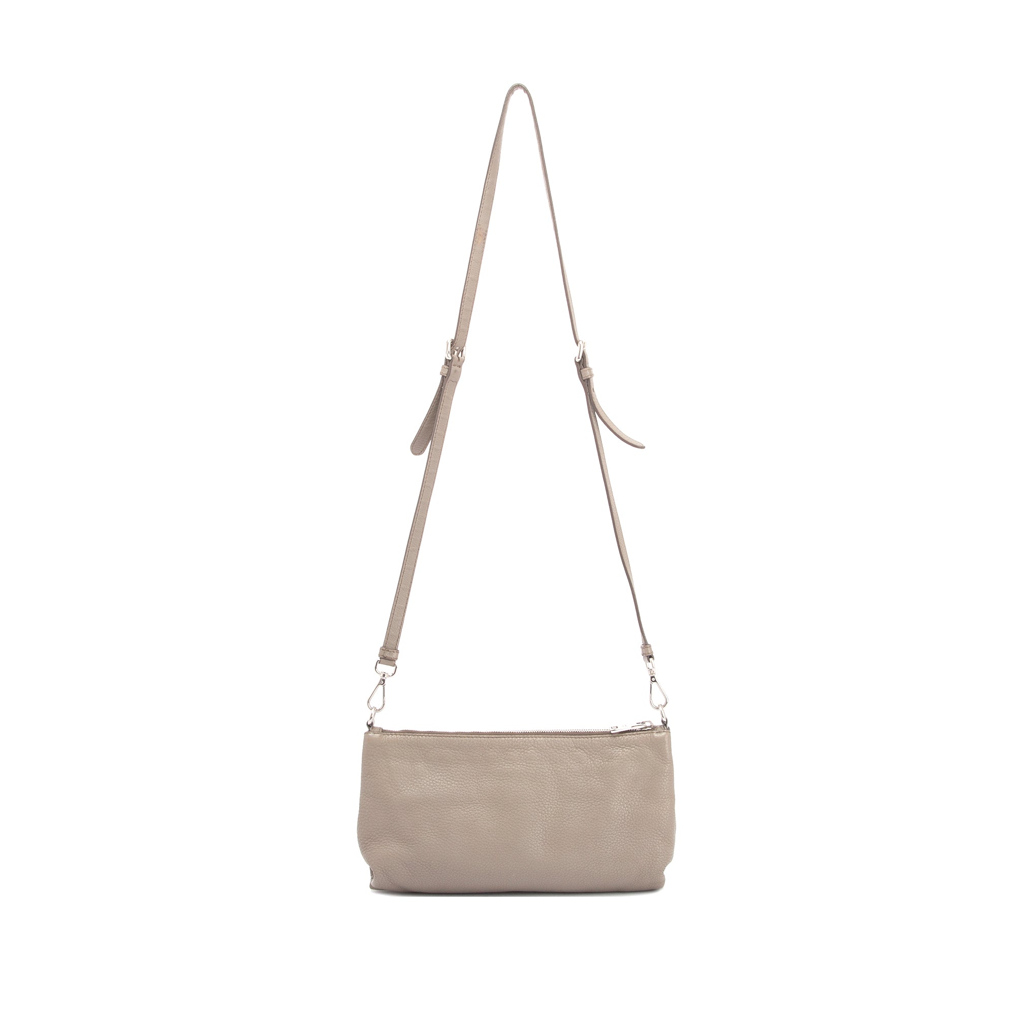 Prada Vitello Daino Zip Crossbody Bag w/ Authenticity Card