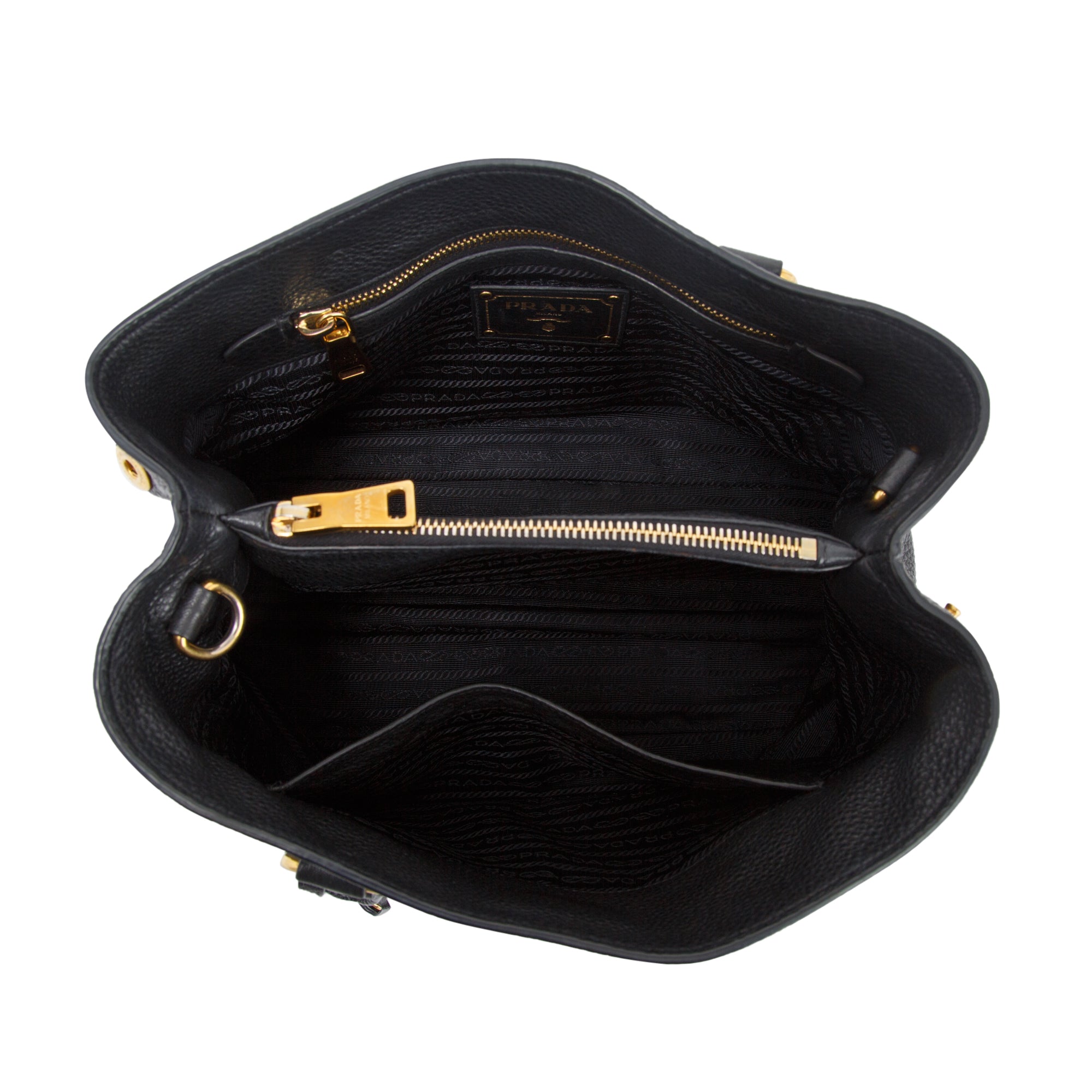 Prada Vitello Phenix Convertible Tote w/ Strap