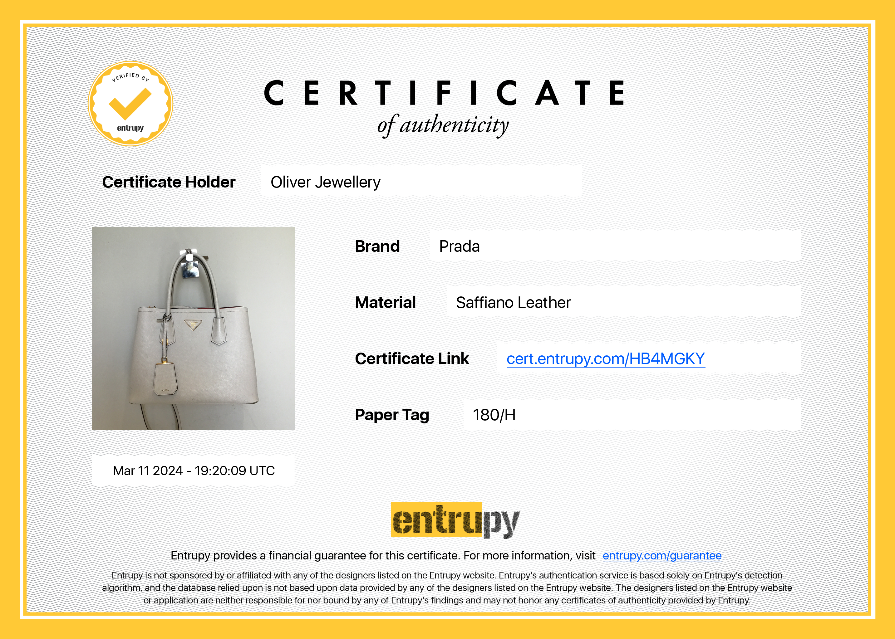 Prada White Saffiano Lux Medium Cuir Double Tote w/ Strap