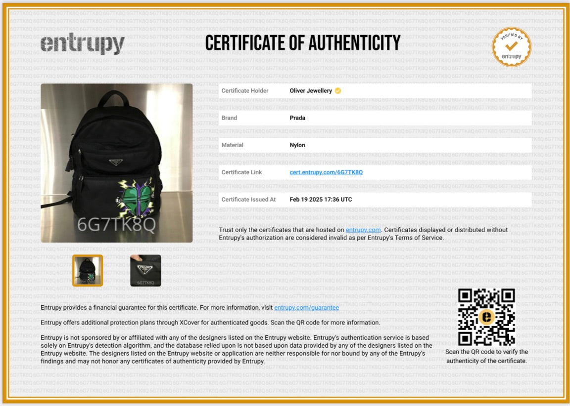 Prada X Universal Studios Black Tessuto Nylon Frankenstein Heart Backpack