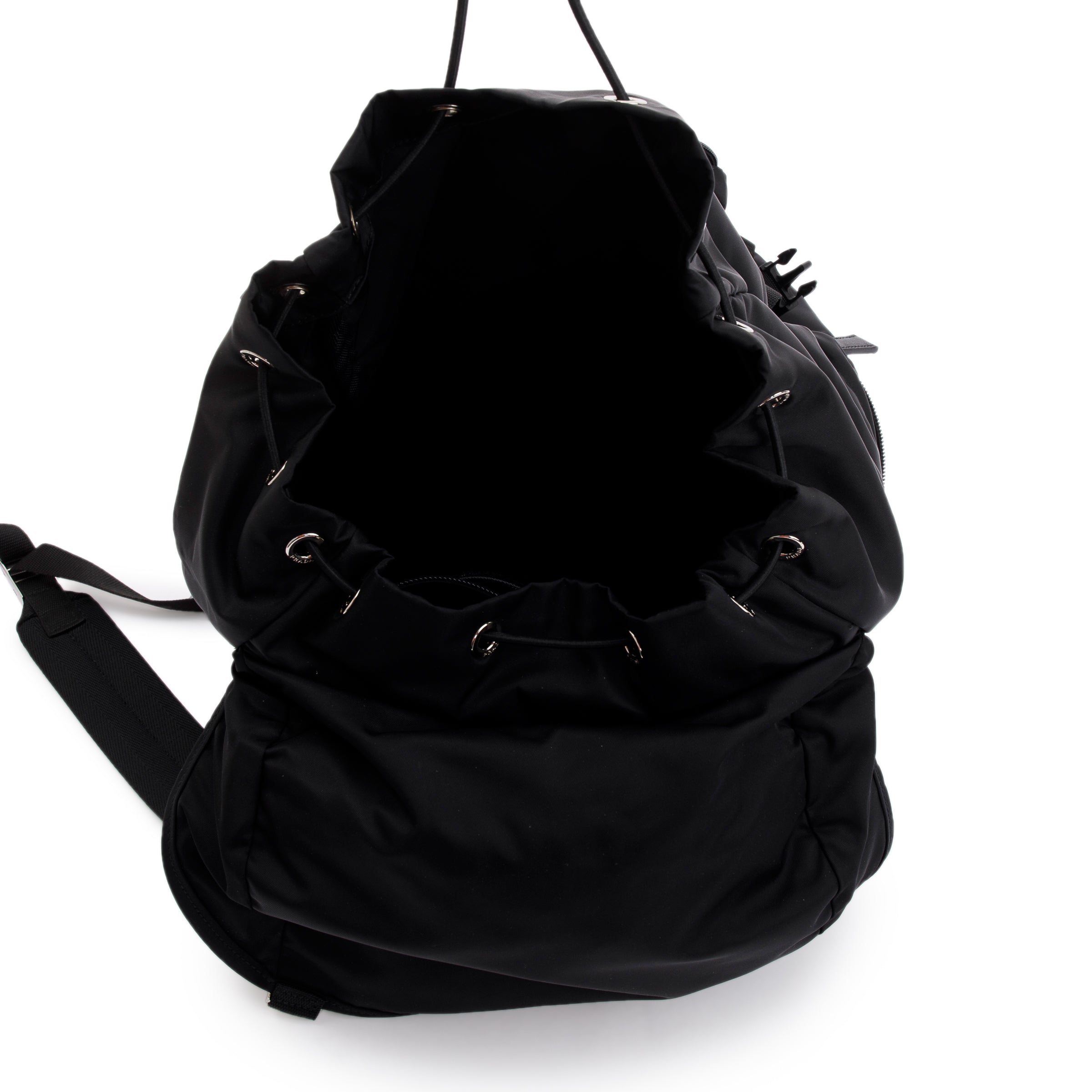 Prada x Adidas 2022 Black Re-Nylon and Saffiano Leather Backpack w/ Box & Authenticity Card