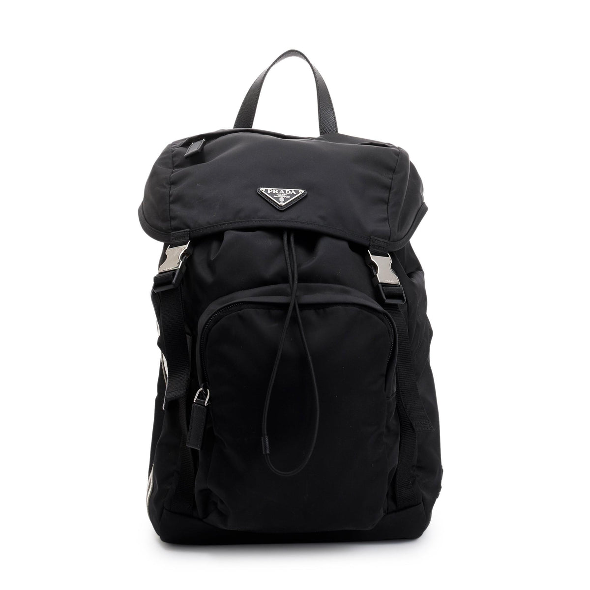 Prada x Adidas 2022 Black Re-Nylon and Saffiano Leather Backpack w