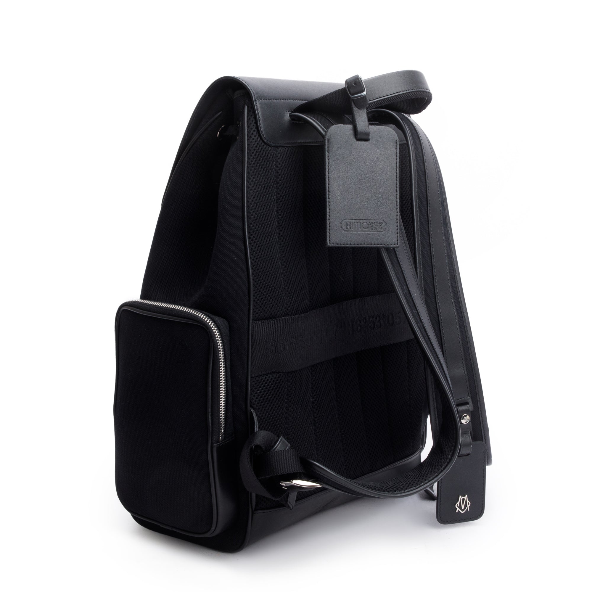 RIMOWA Black Canvas Small Never Still Flap Backpack