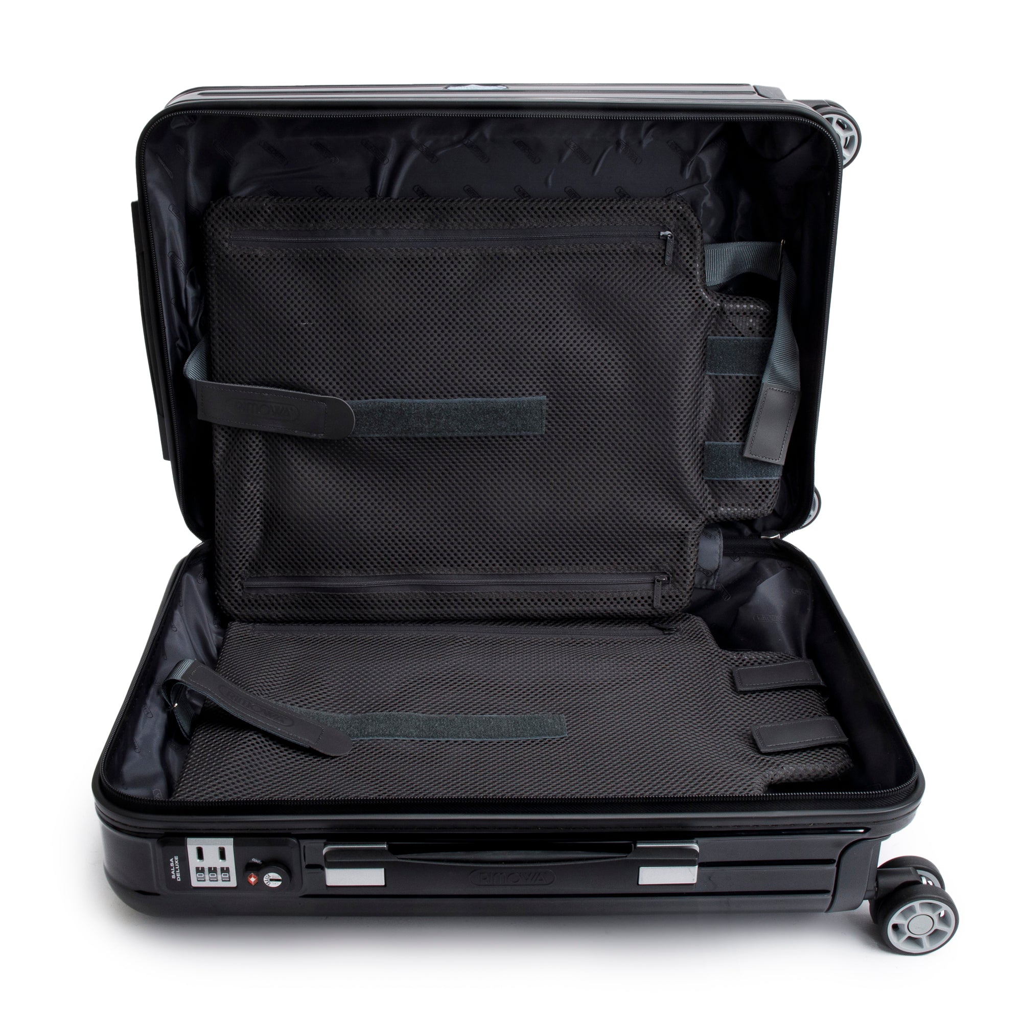 RIMOWA Black Polycarbonate Salsa Deluxe Multi-Wheel Suitcase