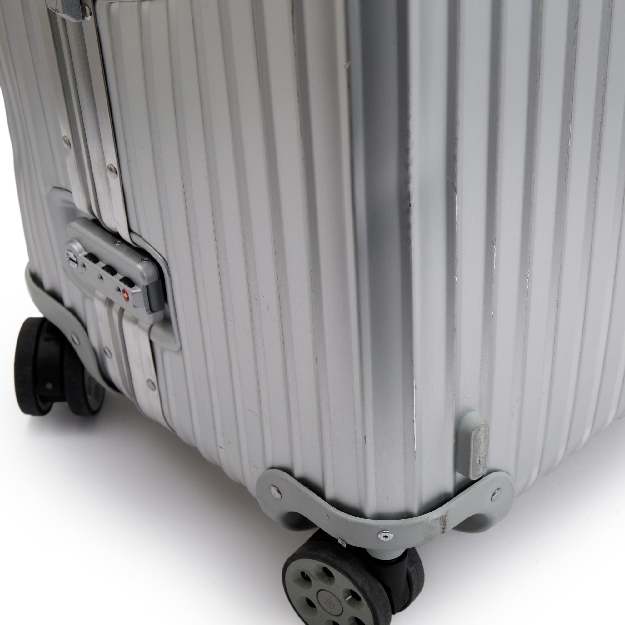 RIMOWA Grey Original Aluminum Suitcase Multi-Wheel Check-In M Luggage