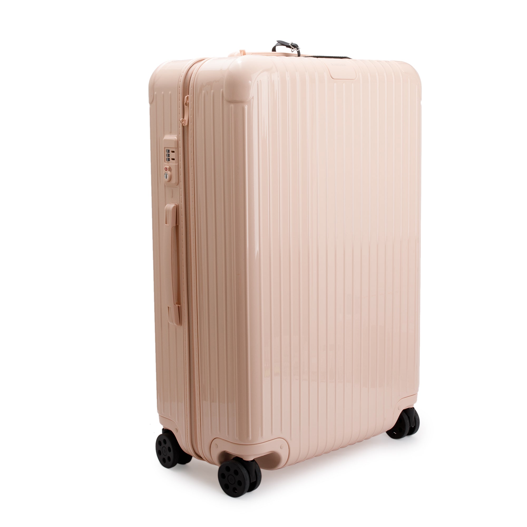 RIMOWA Pink Glossy Polycarbonate Essential Multi-wheel Check-In M Luggage