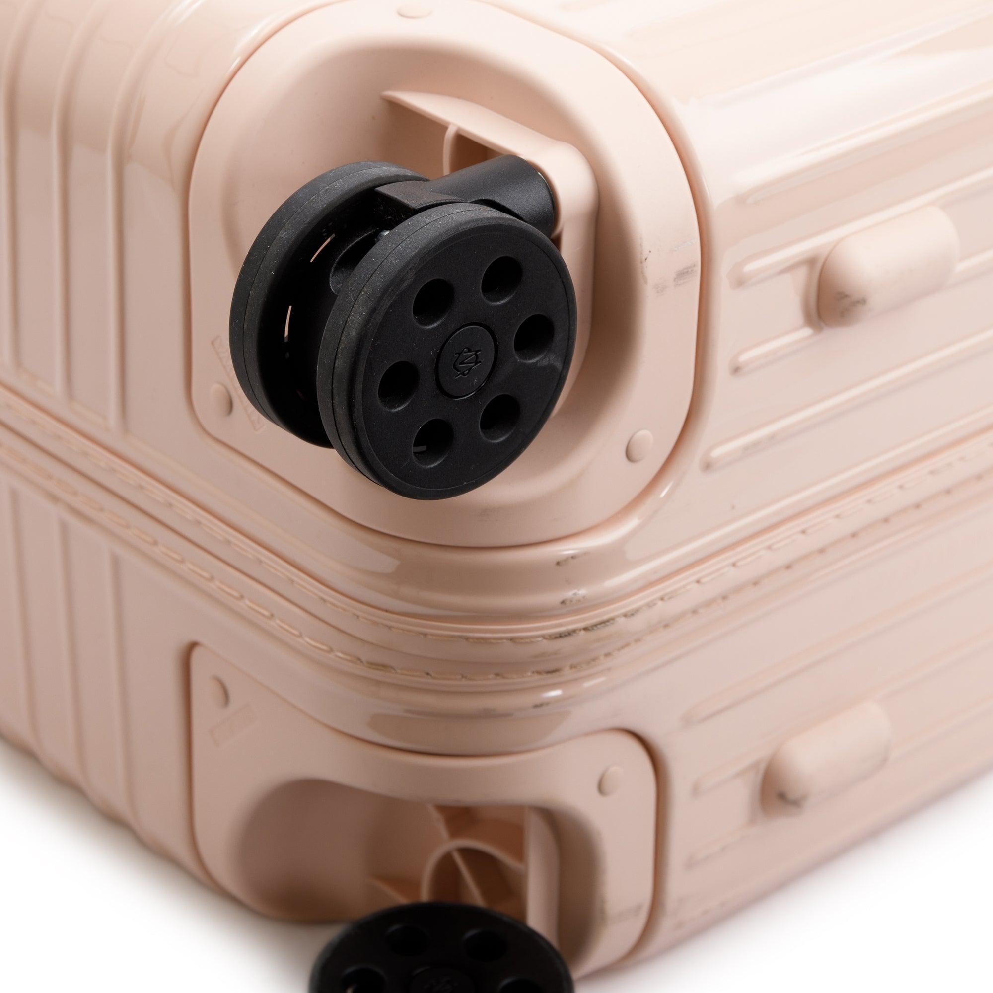 RIMOWA Pink Glossy Polycarbonate Essential Multi-wheel Check-In M Luggage