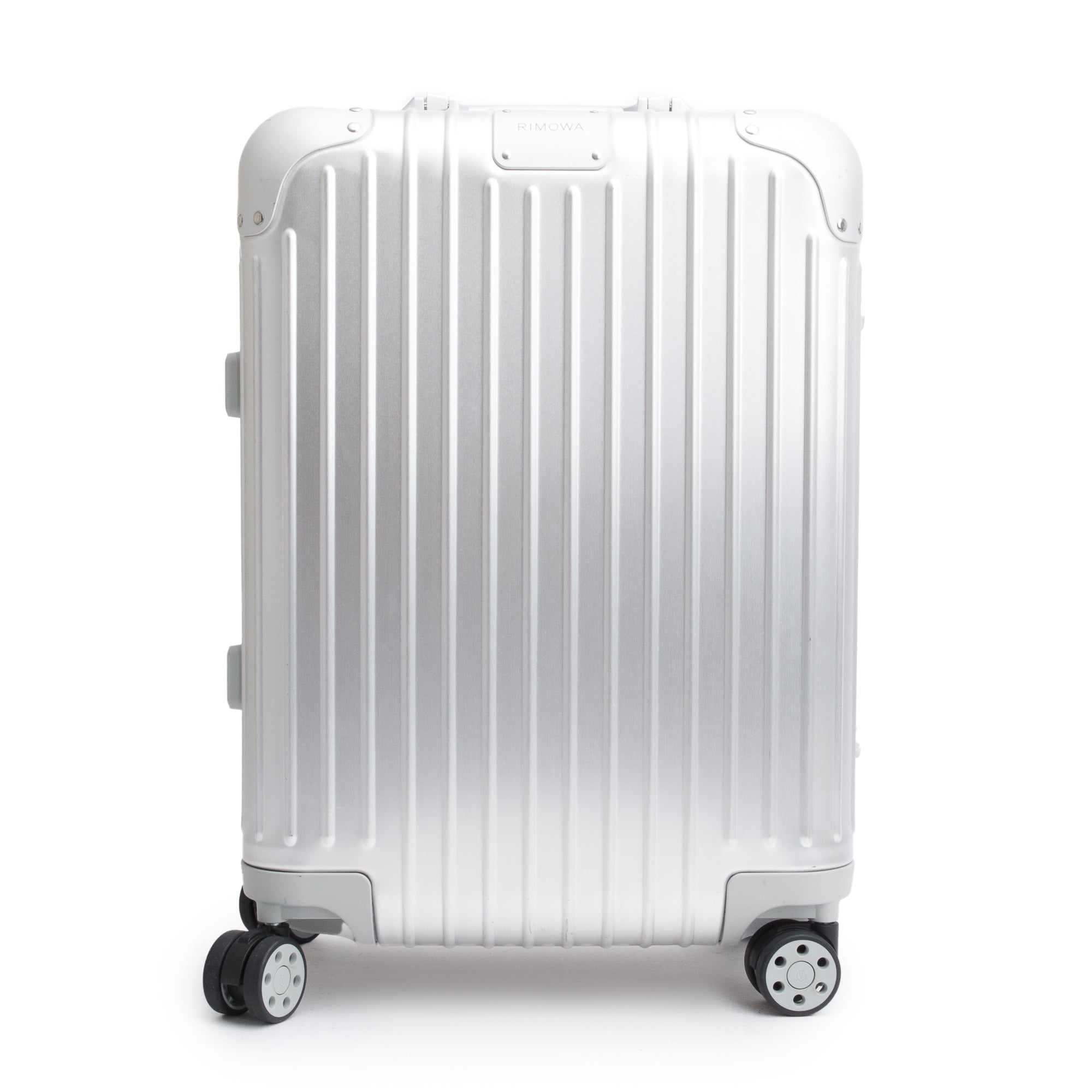 RIMOWA Silver Original Aluminum Suitcase Multi-Wheel Check-In Cabin S Luggage