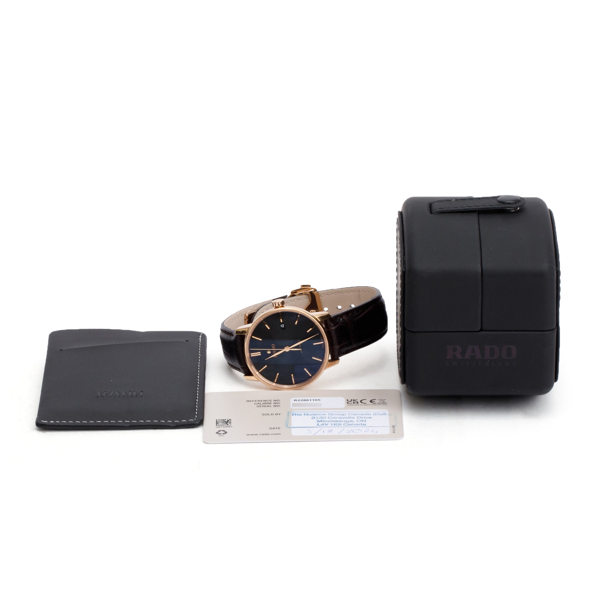 Rado 2024 Rose PVD Stainless Steel Coupole 37.7 MM Automatic Watch w/ Case & Papers