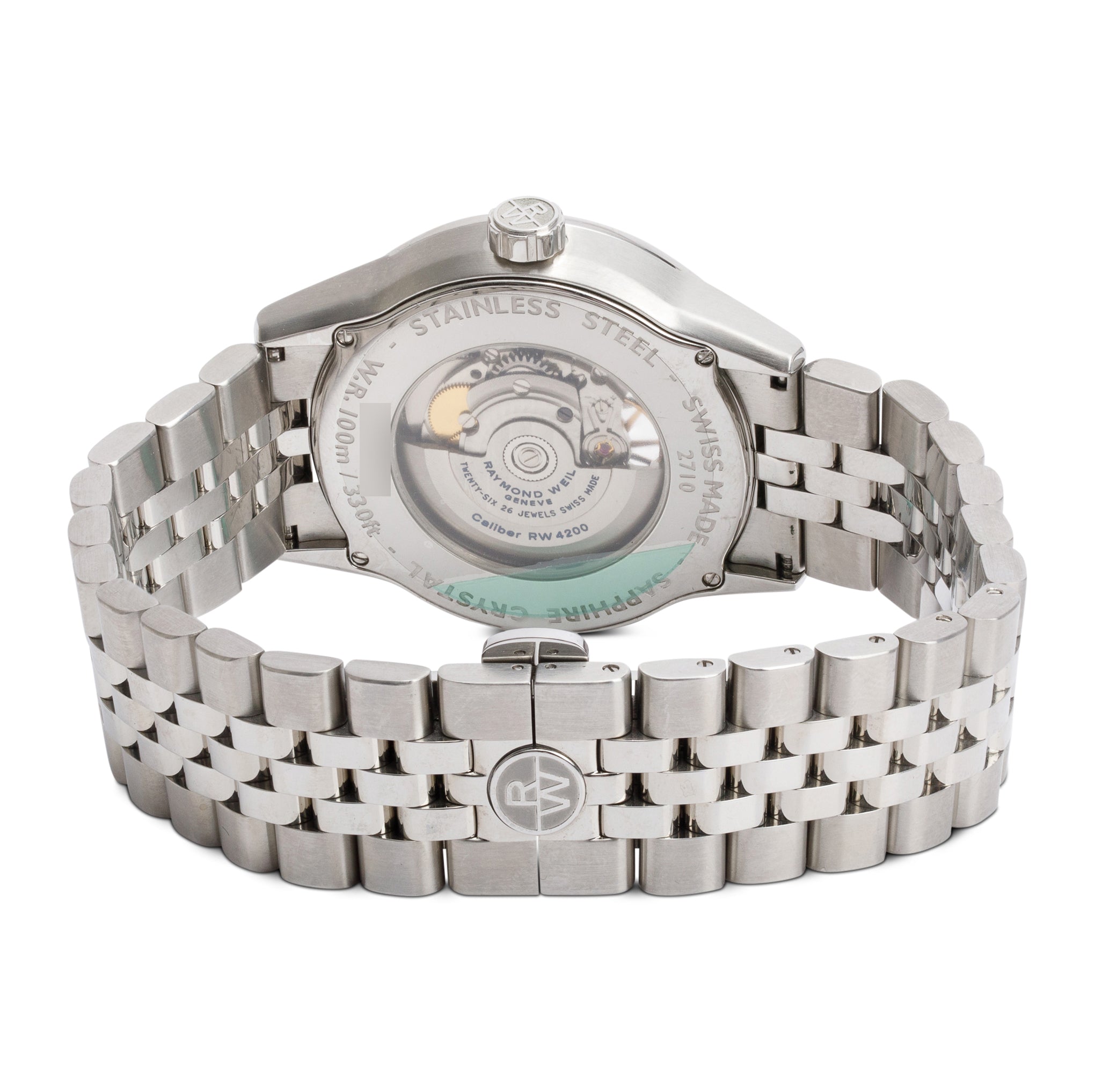 Raymond Weil Stainless Steel Freelancer 42 MM Automatic Watch w/ Box & Papers