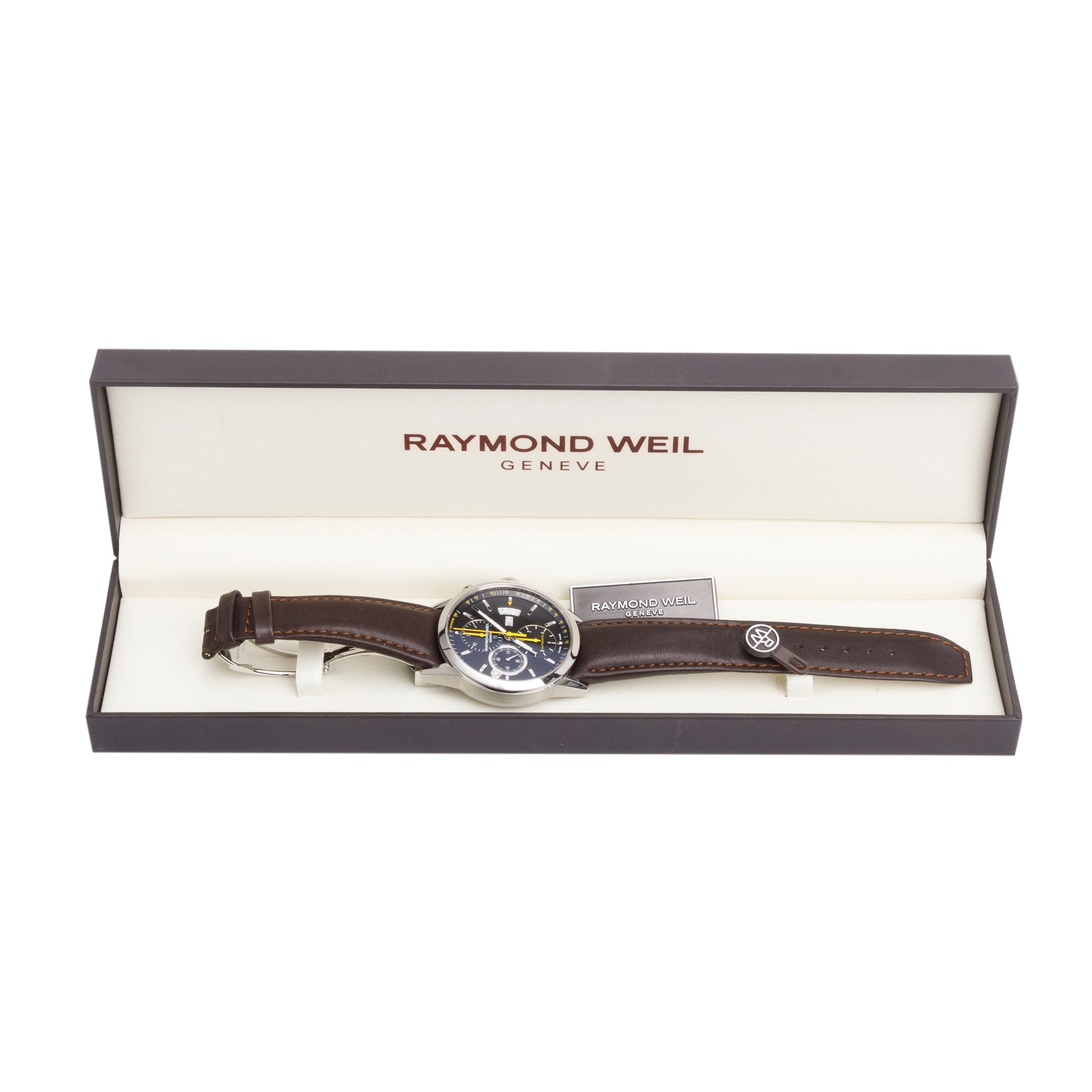 Raymond Weil Stainless Steel Freelancer 42 MM Chronograph Automatic Watch w/ Box