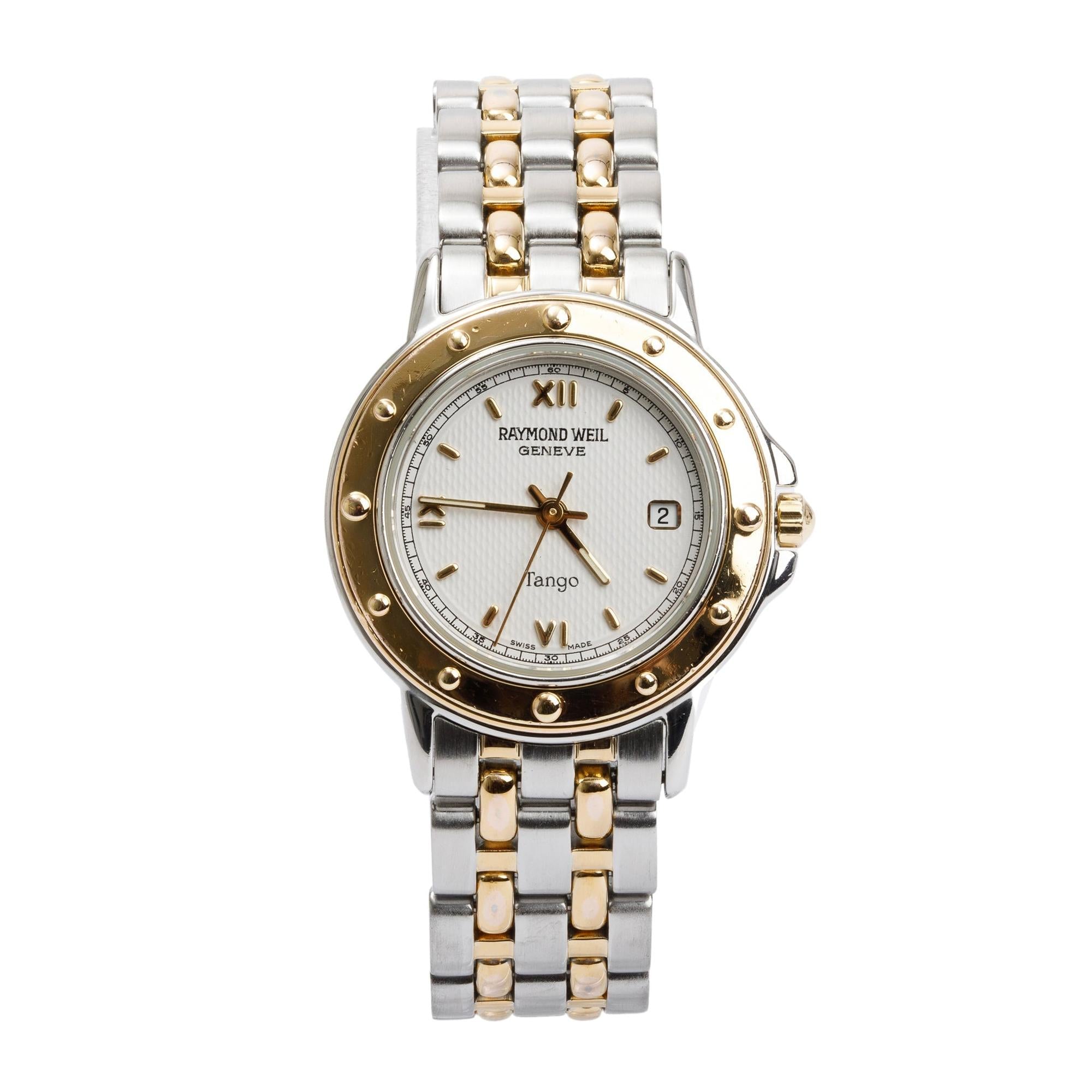 Raymond Weil Two-Tone Stainless Steel Tango 28 MM Watch