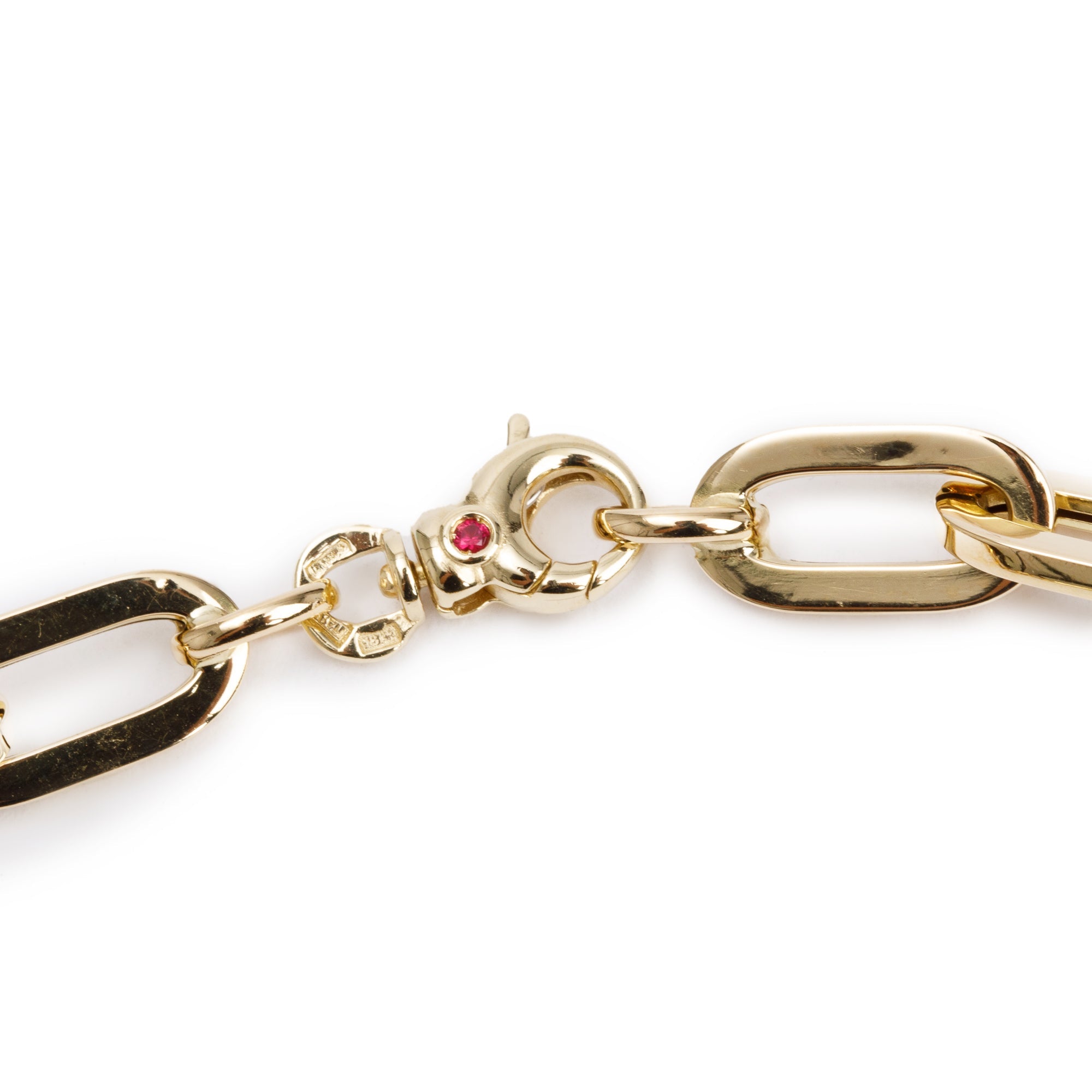 Roberto Coin 18k Yellow Gold Heavy Gauge Paperclip Link Chain Necklace