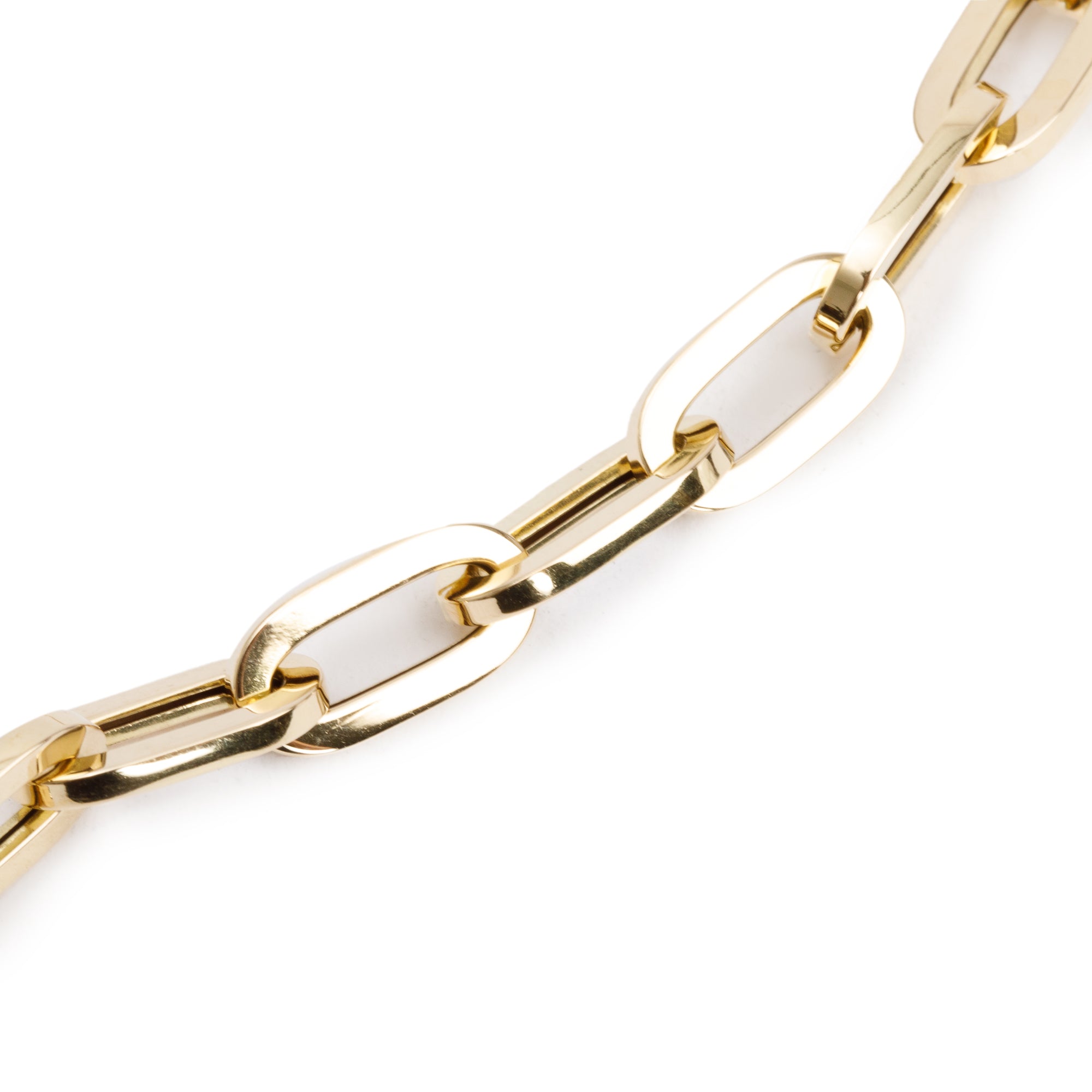 Roberto Coin 18k Yellow Gold Heavy Gauge Paperclip Link Chain Necklace