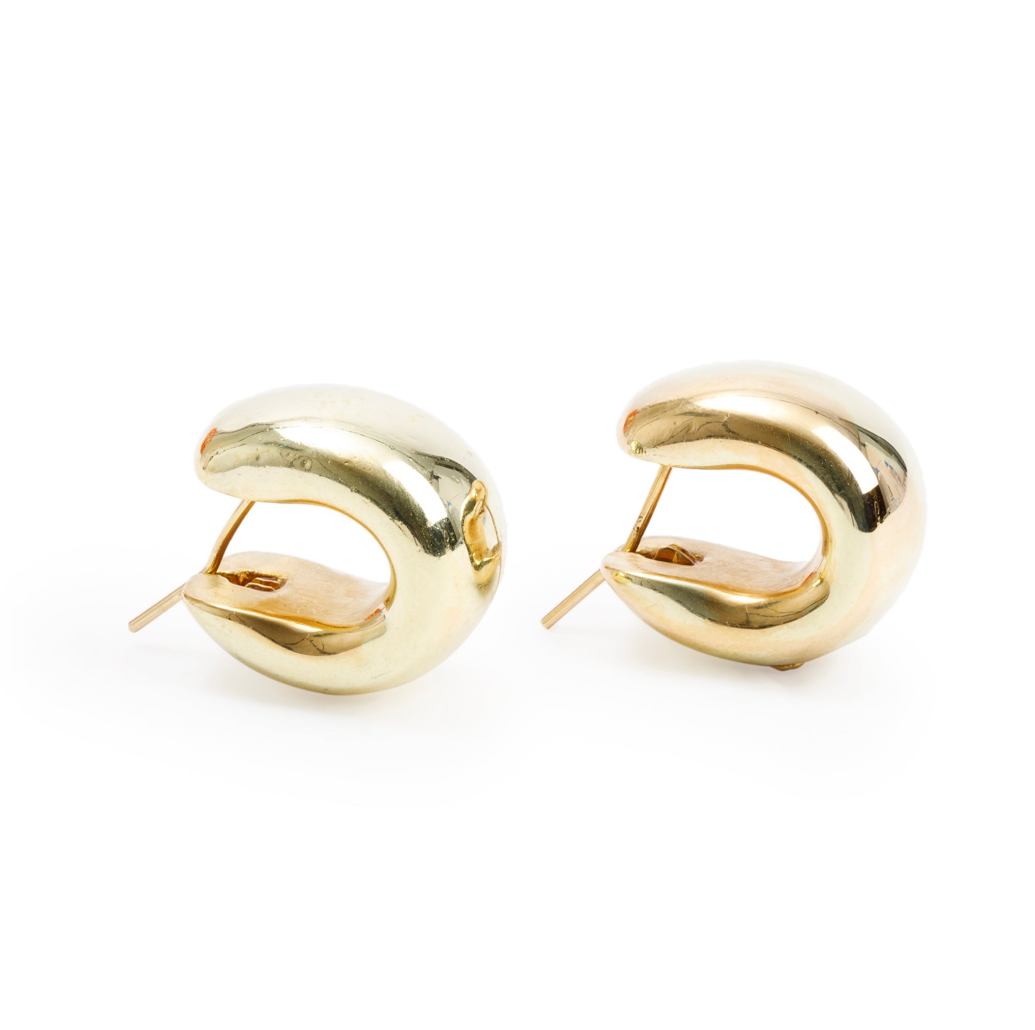 Roberto Coin 18k Yellow Gold Wide Huggie Earrings