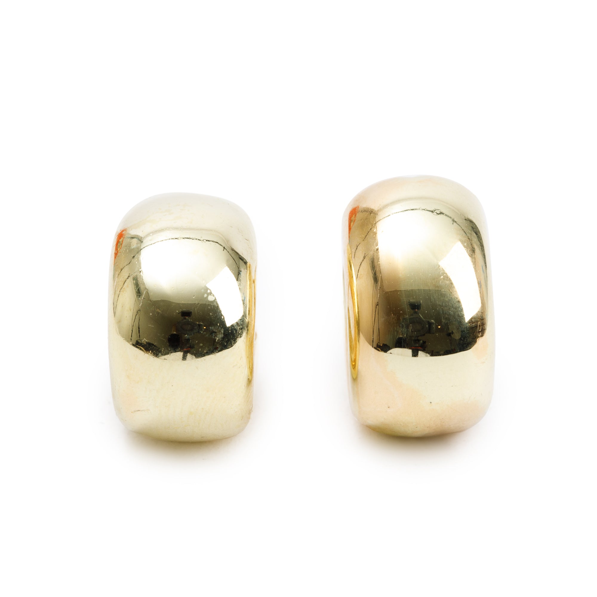 Roberto Coin 18k Yellow Gold Wide Huggie Earrings