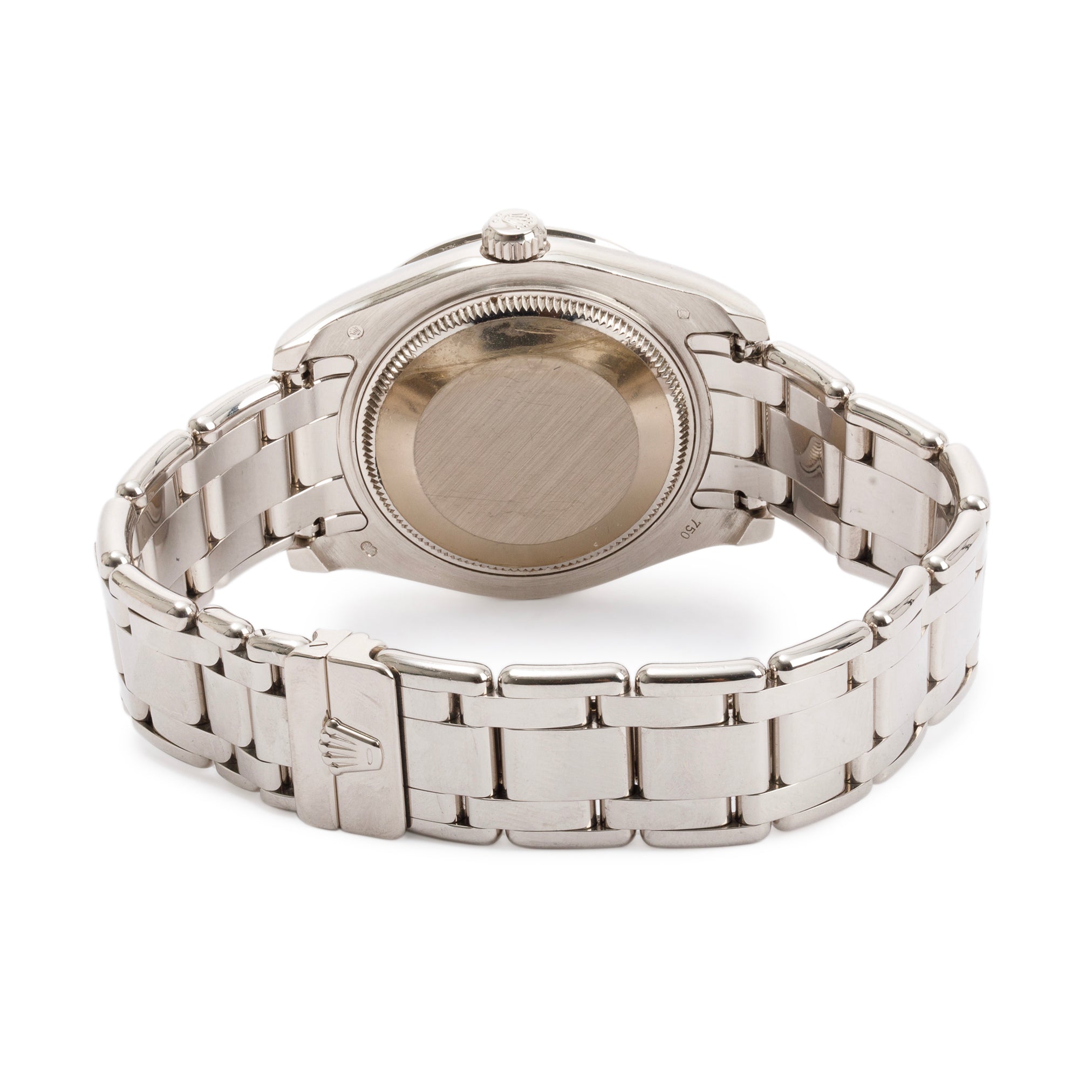 Rolex 18k White Gold Lady-Datejust Pearlmaster 34 MM Watch w/ Box, Receipt & Papers