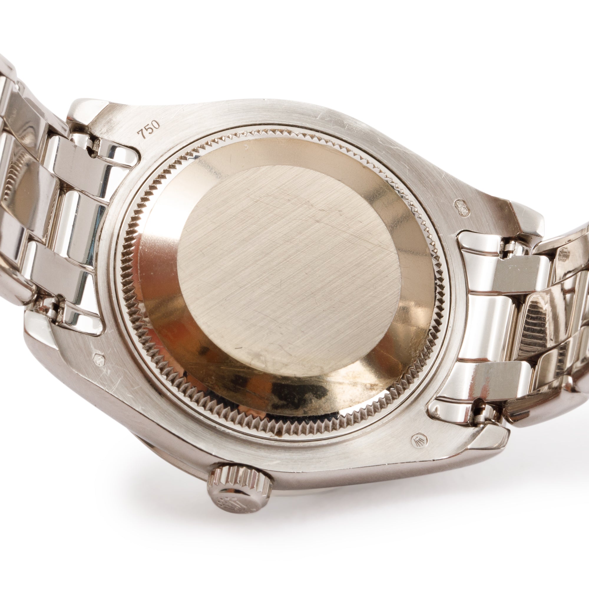 Rolex 18k White Gold Lady-Datejust Pearlmaster 34 MM Watch w/ Box, Receipt & Papers