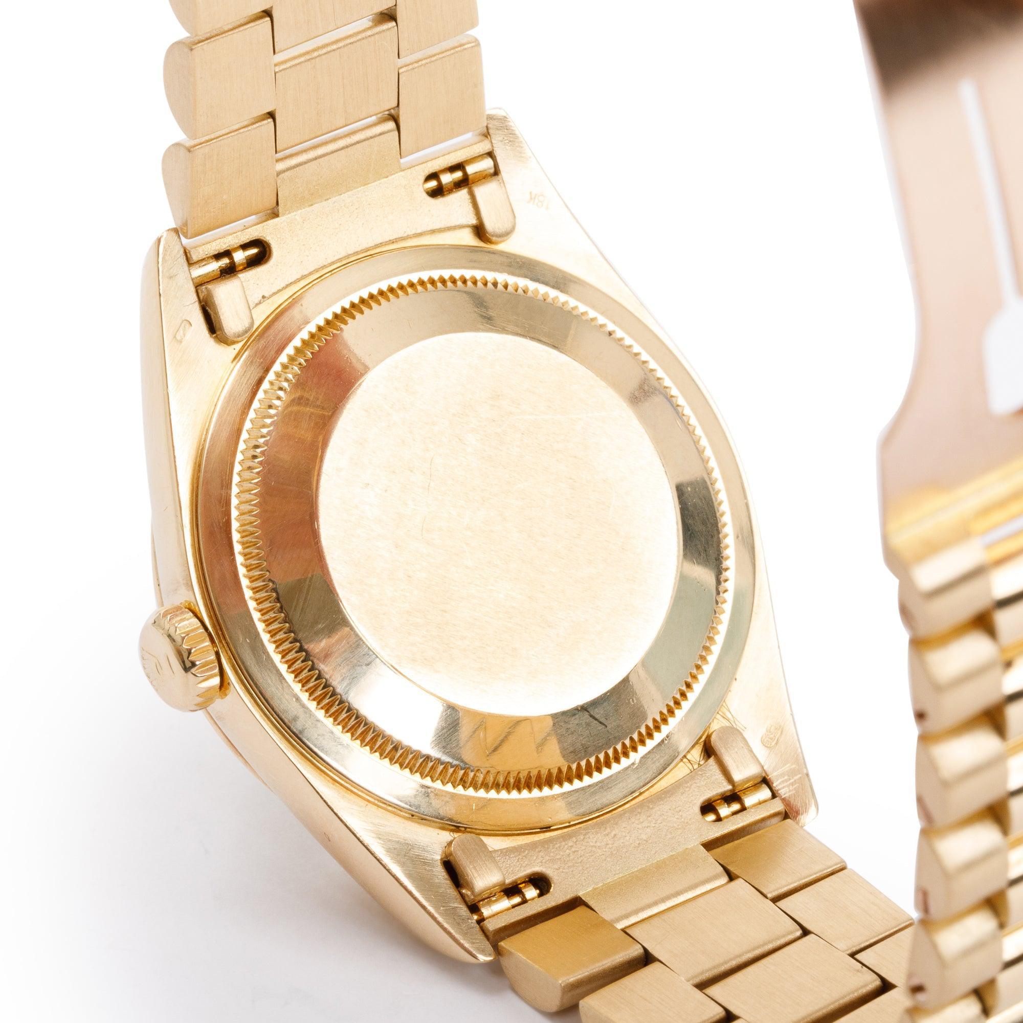 Rolex 18k Yellow Gold Day Date 36 MM President Watch