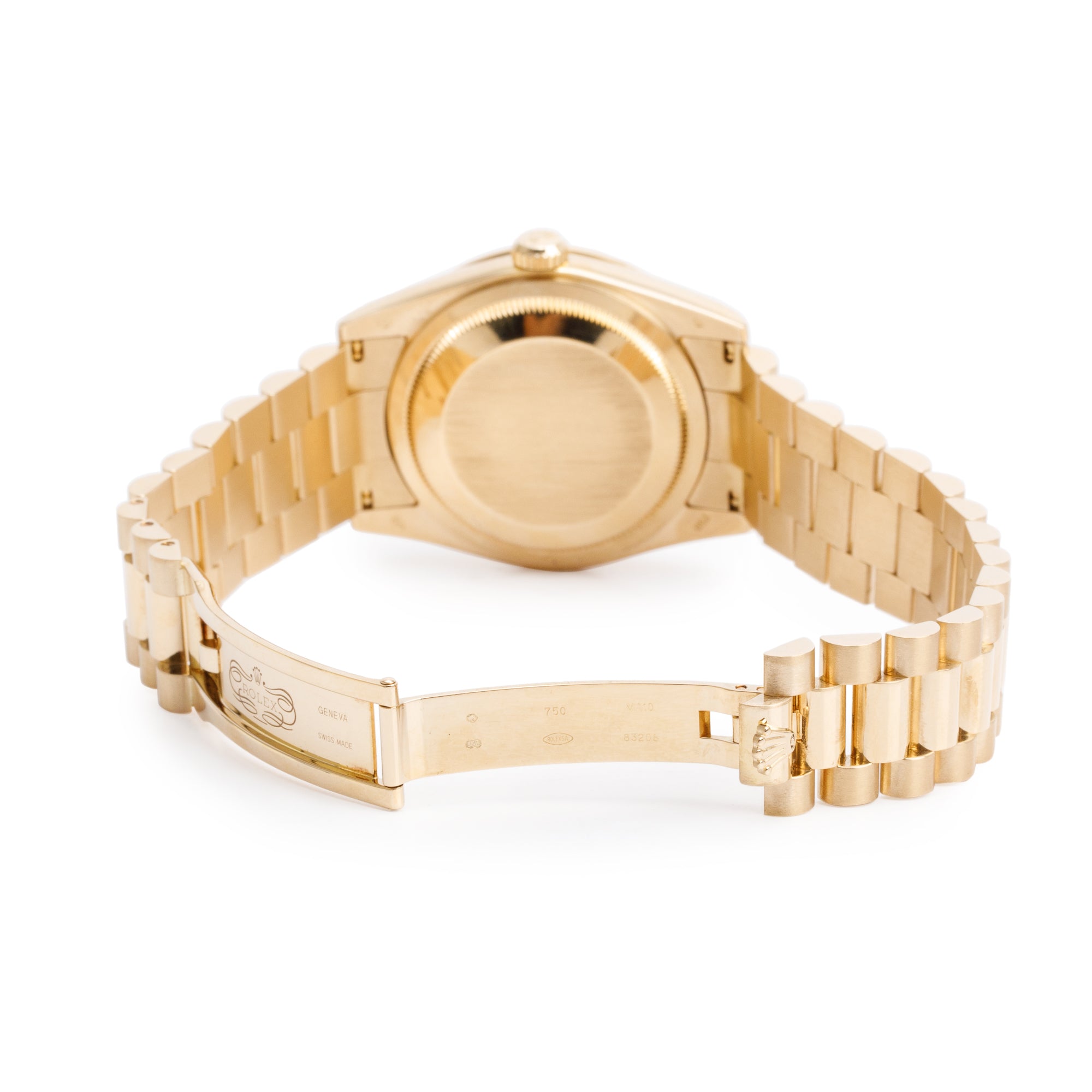 Rolex 18k Yellow Gold Diamond Bezel & Dial Day Date 36 MM President Watch 118348 w/ Box & Papers