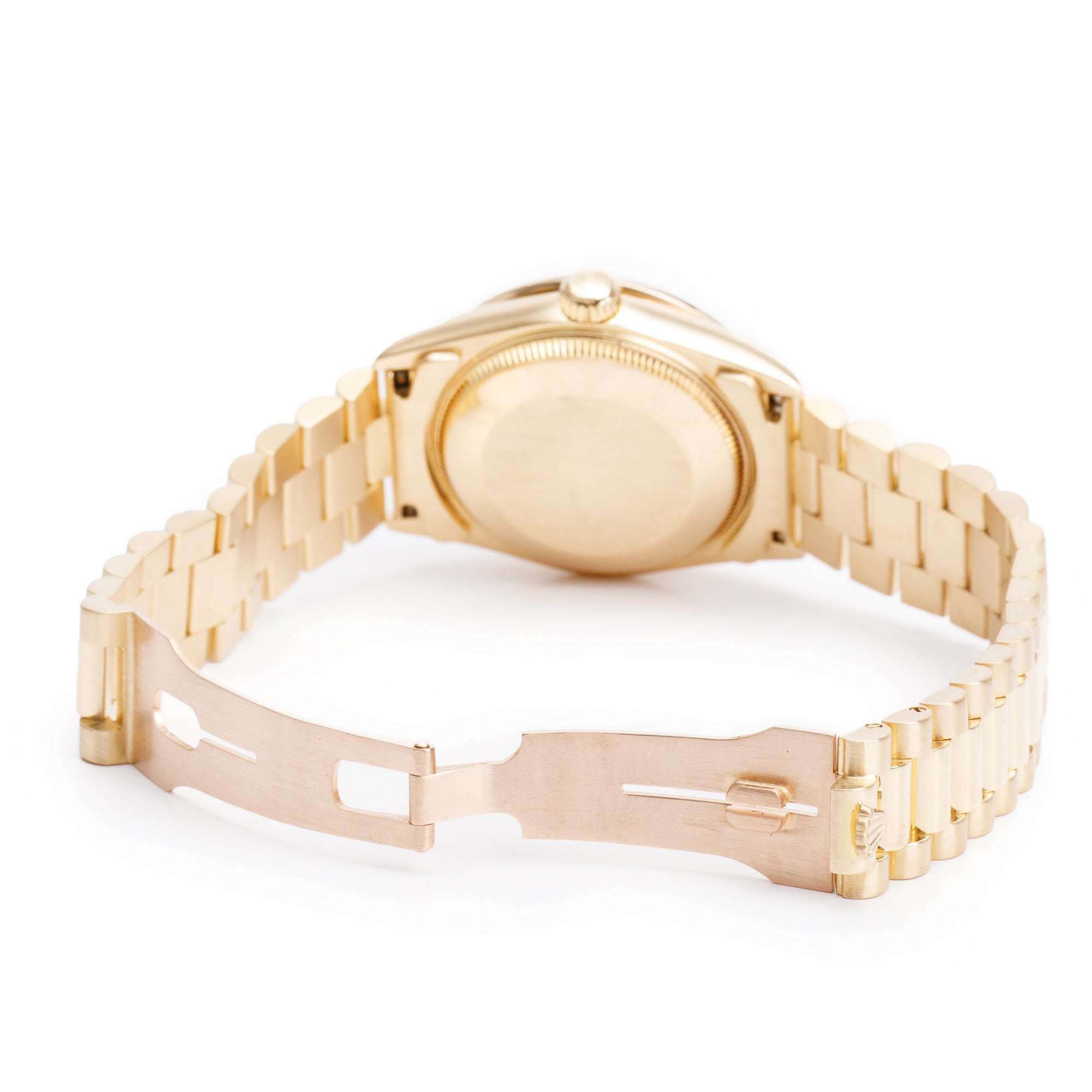 Rolex 18k Yellow Gold Diamond Bezel & Diamond Dial Datejust 31 MM Watch 68278