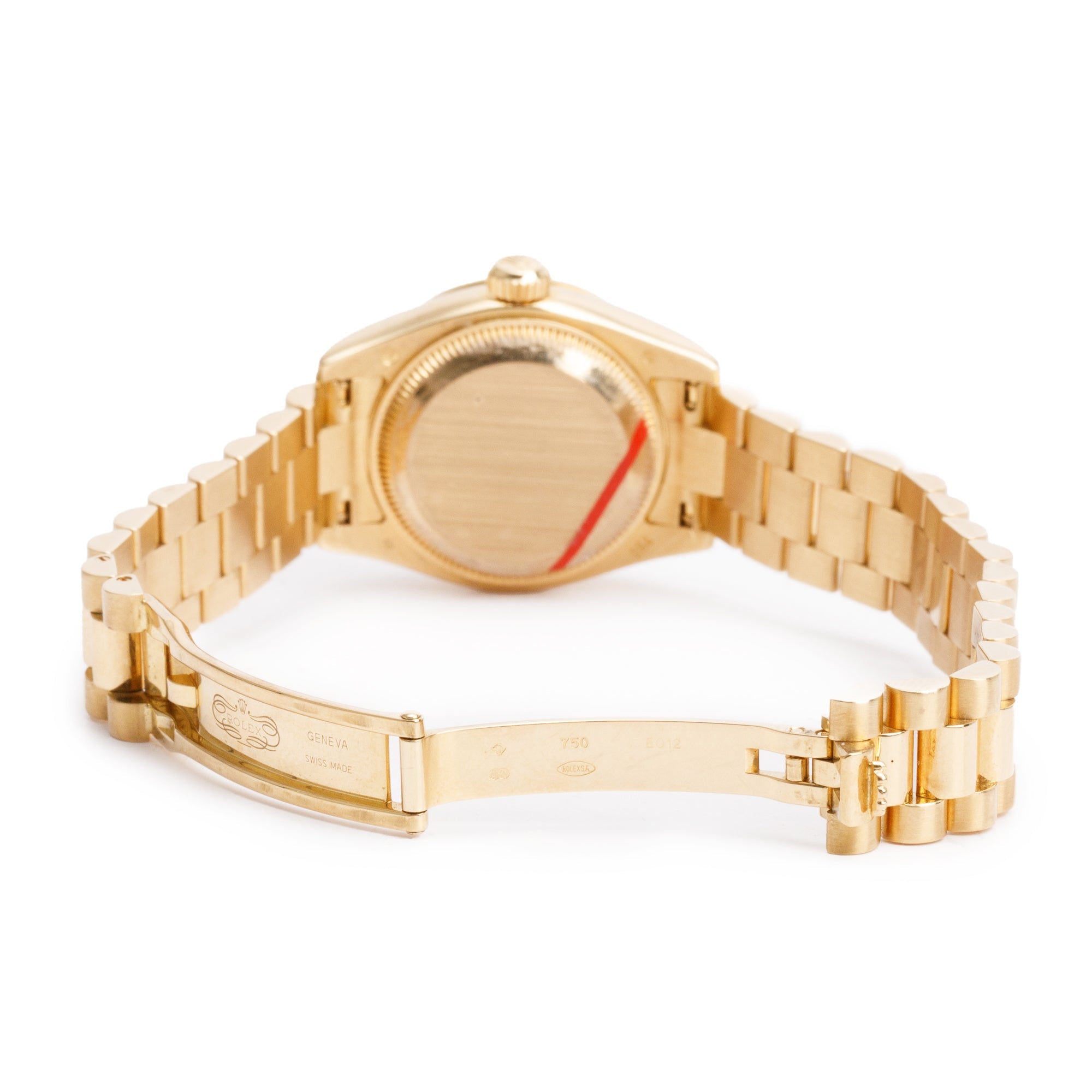 Rolex 18k Yellow Gold Diamond Bezel & Mother of Pearl Diamond Dial Lady-Datejust 26 MM Watch 179138 w/ Box & Papers