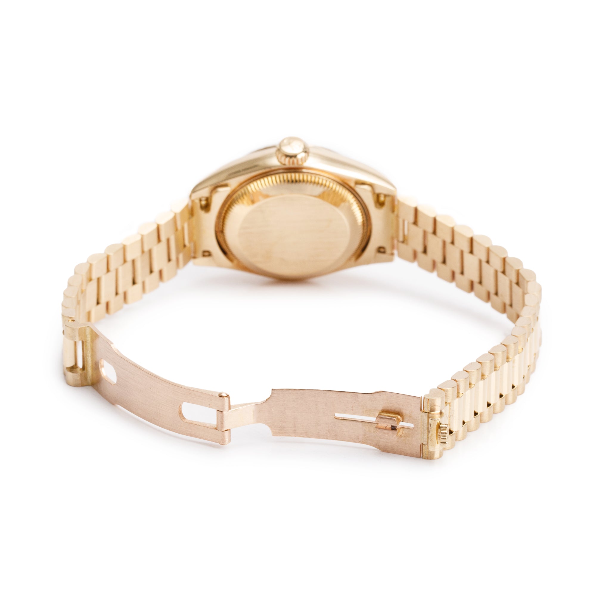 Rolex 18k Yellow Gold Lady-Datejust President 26 MM Watch 69178