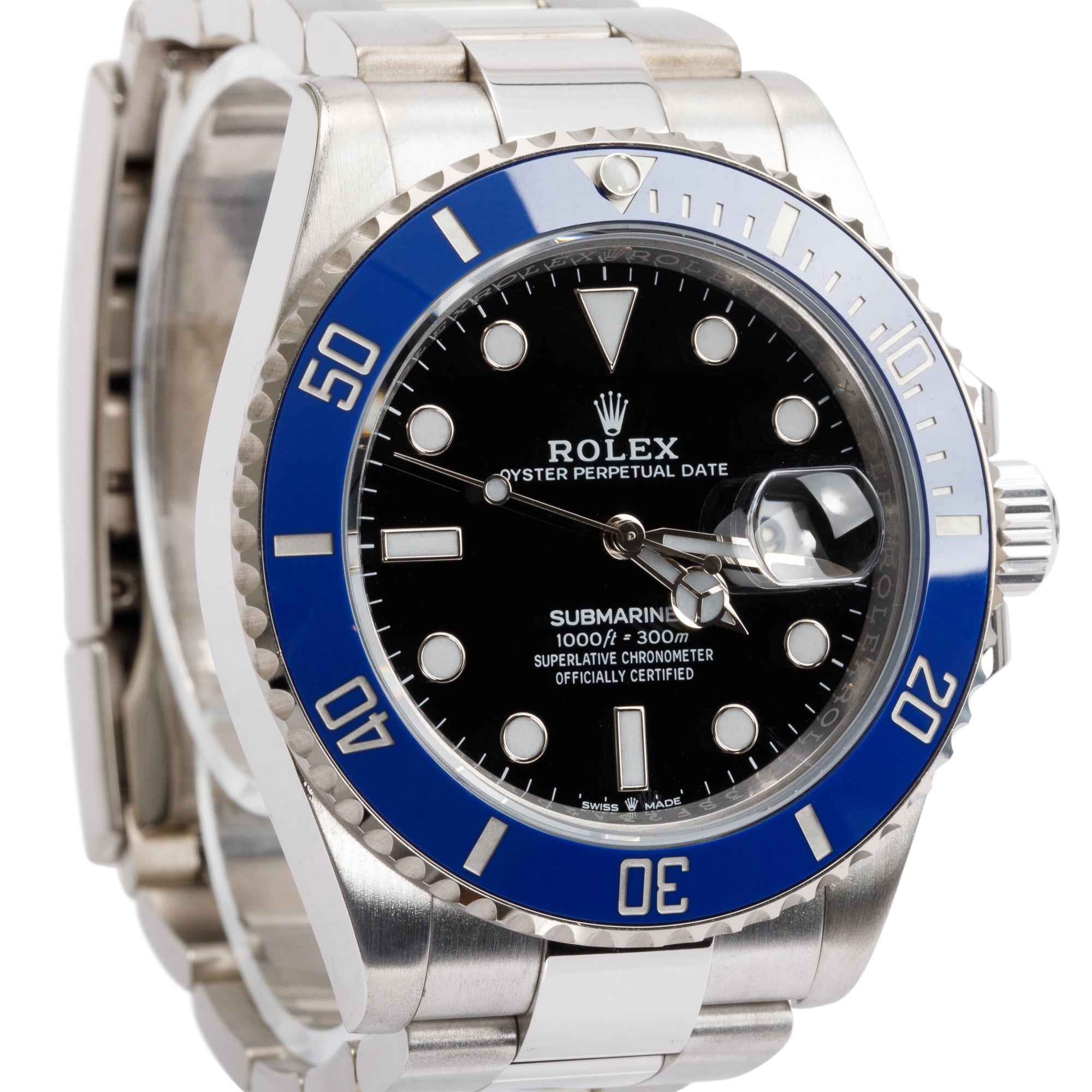 Rolex 2021 18k White Gold Submariner Date 41 MM "Cookie Monster" Automatic Watch 126619LB w/ Box & Papers