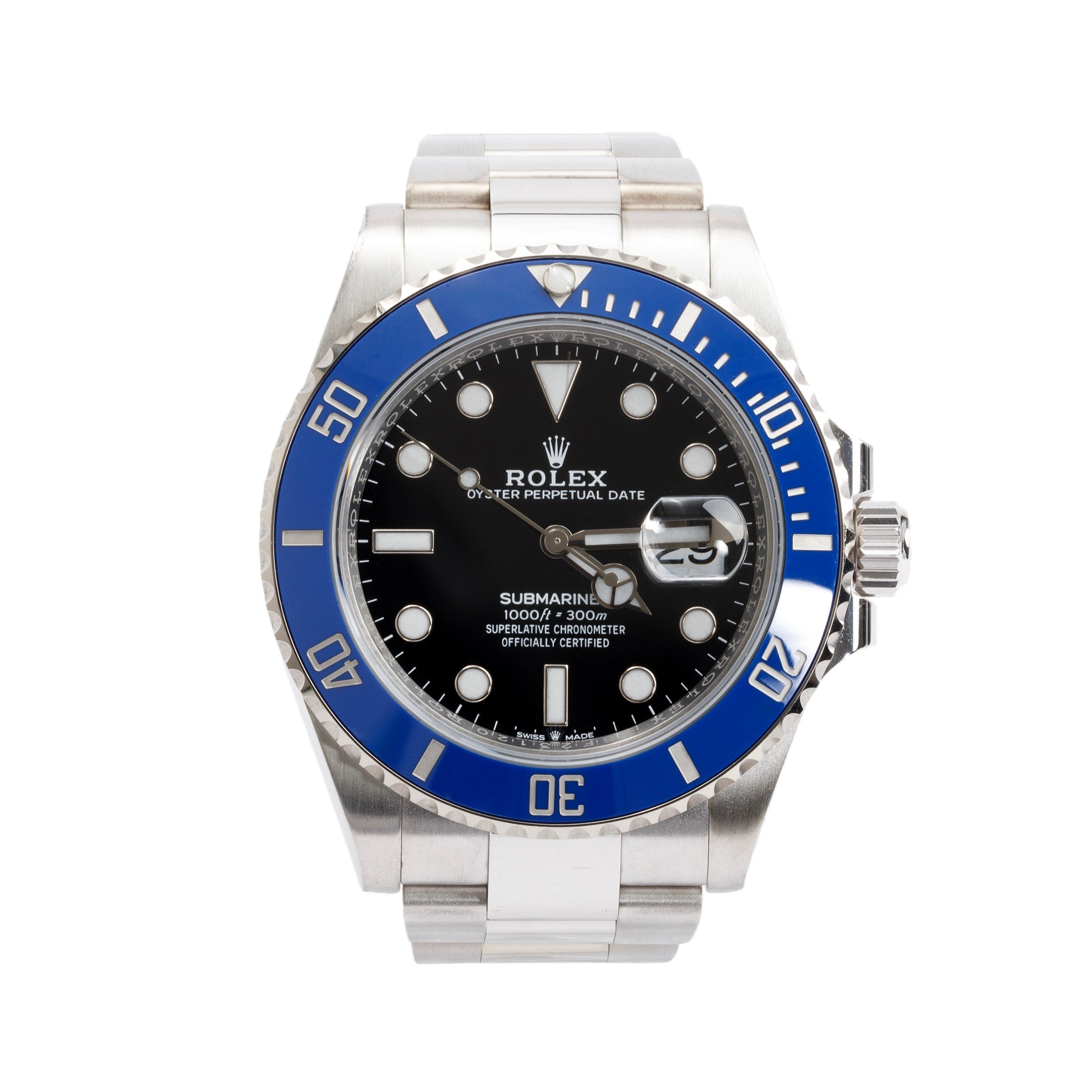 Rolex 2021 18k White Gold Submariner Date 41 MM "Cookie Monster" Automatic Watch 126619LB w/ Box & Papers