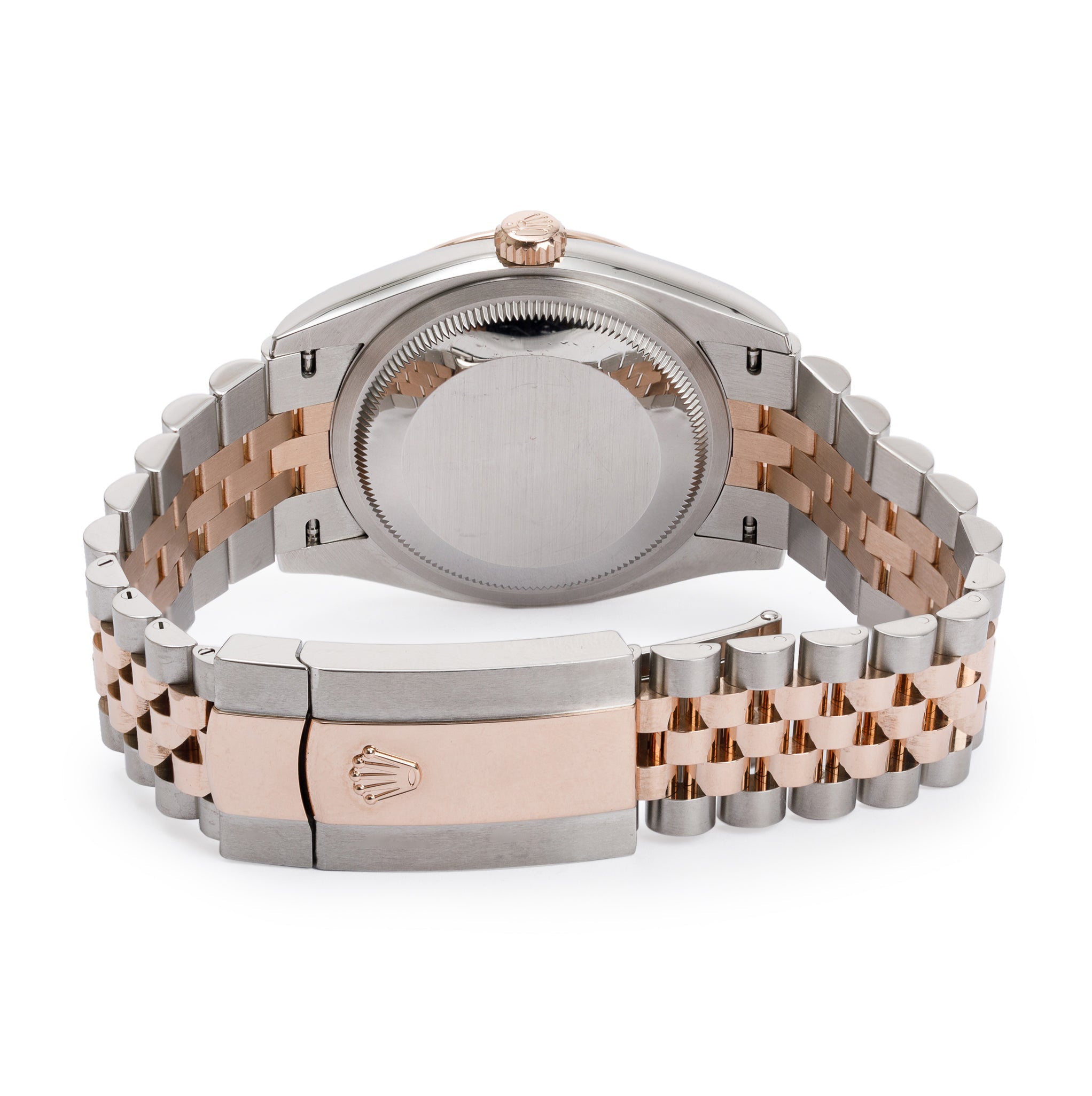 Rolex 2021 Stainless Steel & 18k Everose Gold Diamond Dial Datejust 36 mm Watch w/ Box & Papers