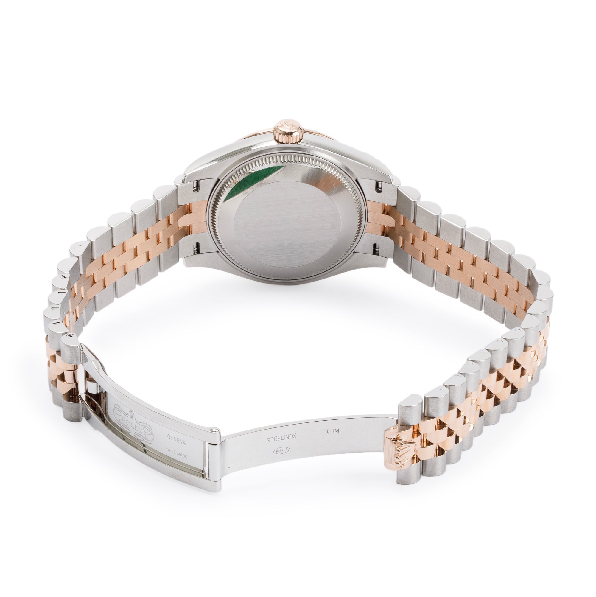 Rolex 2022 Stainless Steel & 18k Everose Gold Datejust Mother of Pearl Diamond Dial 31 MM Watch w/ Box & Papers