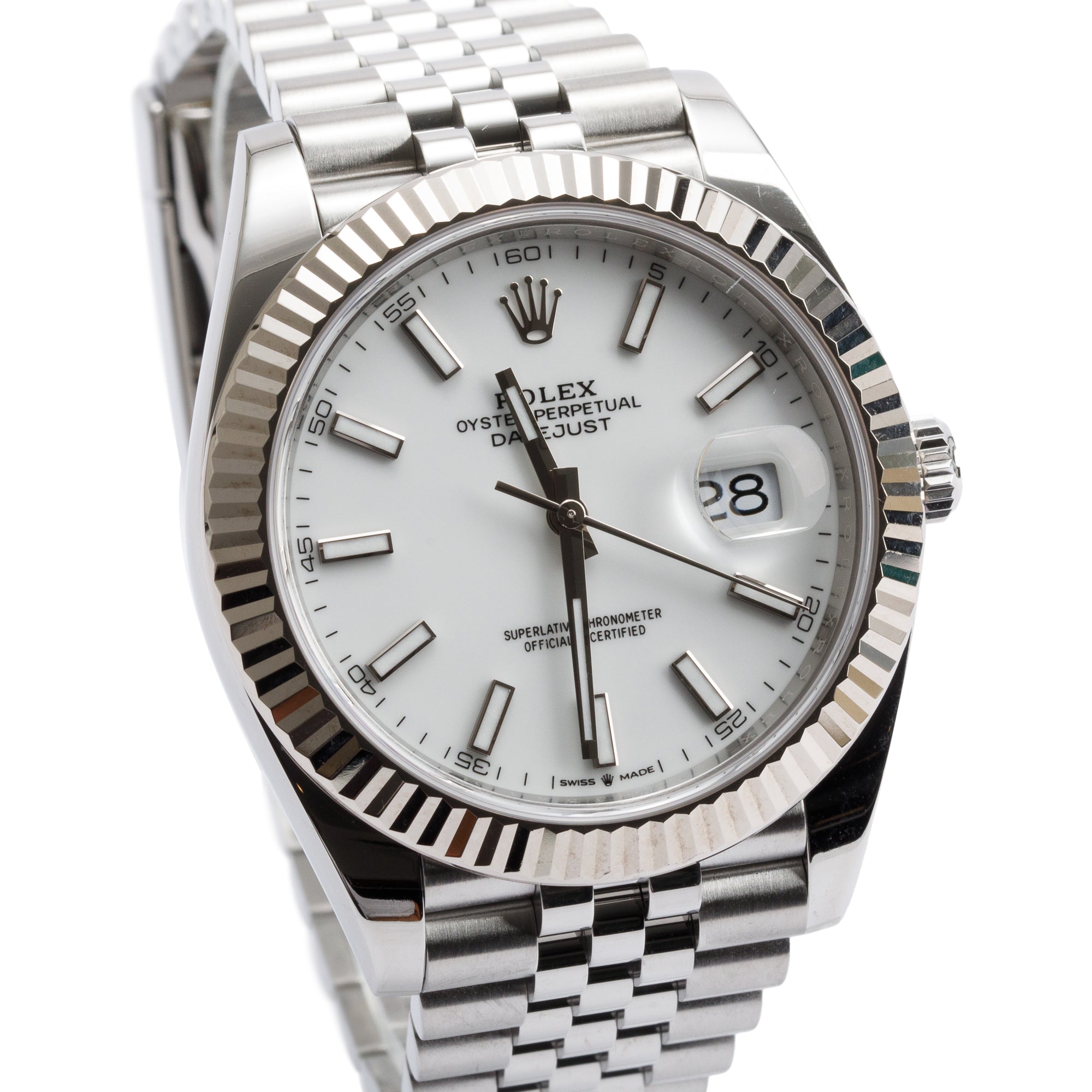 Rolex 2022 Stainless Steel Oyster Perpetual Datejust 41 MM Watch 126334 w/ Box & Papers