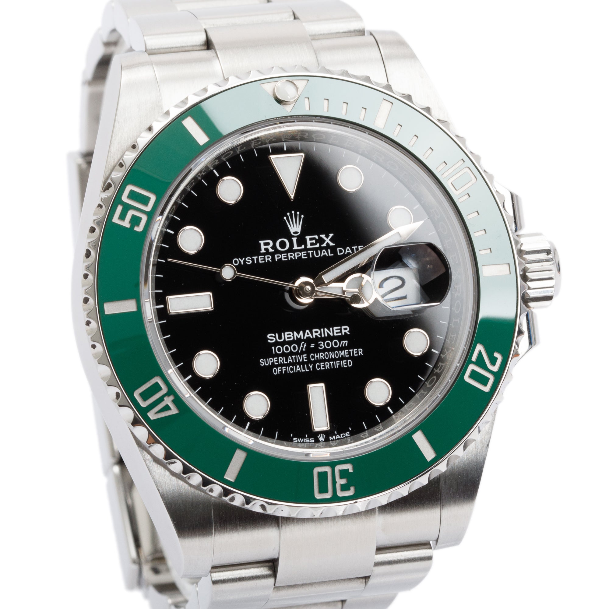 Rolex 2022 Stainless Steel Submariner 'Starbucks' 41 MM Date Watch w/ Box & Papers