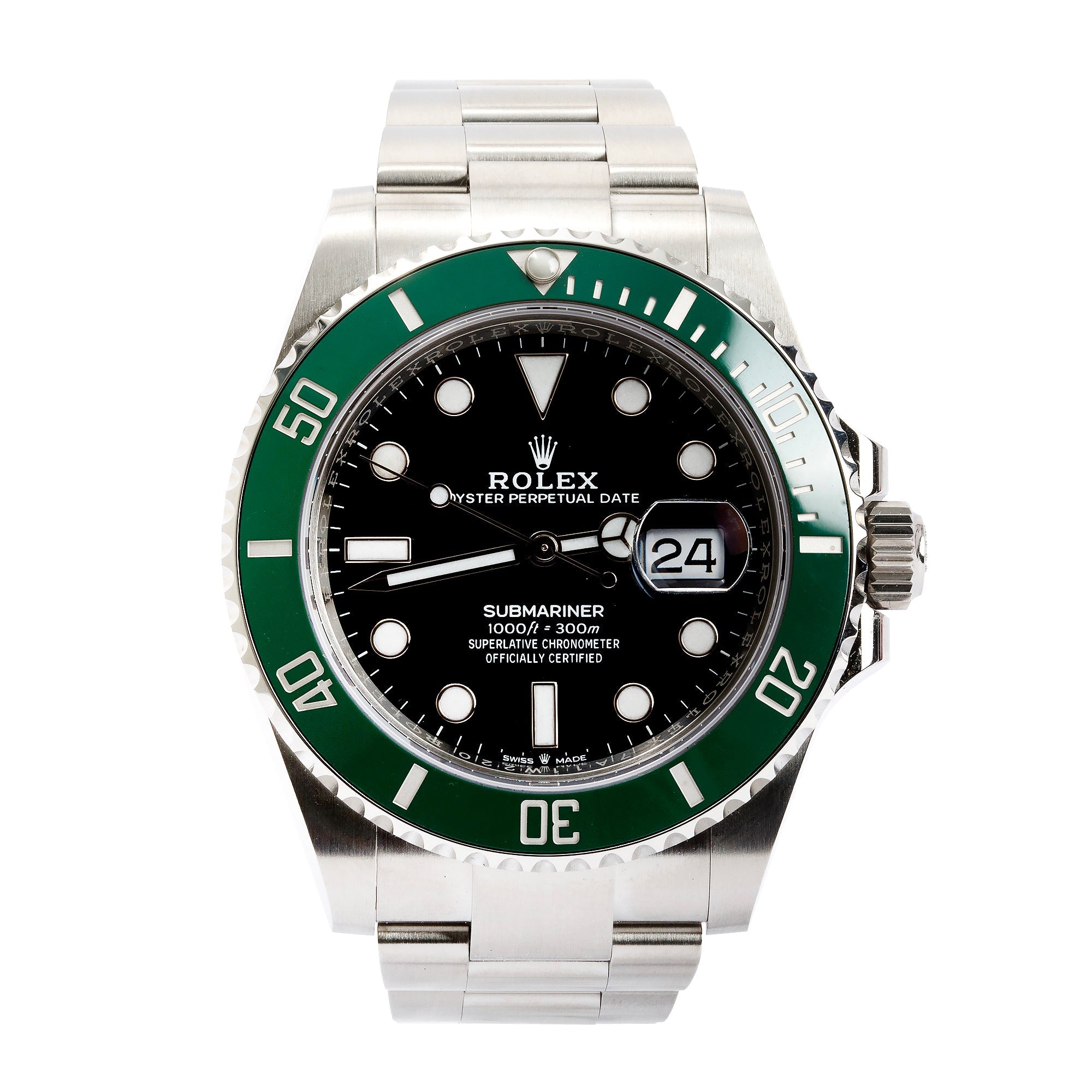 Rolex 2022 Stainless Steel Submariner 'Starbucks' 41 MM Date Watch w/ Box & Papers