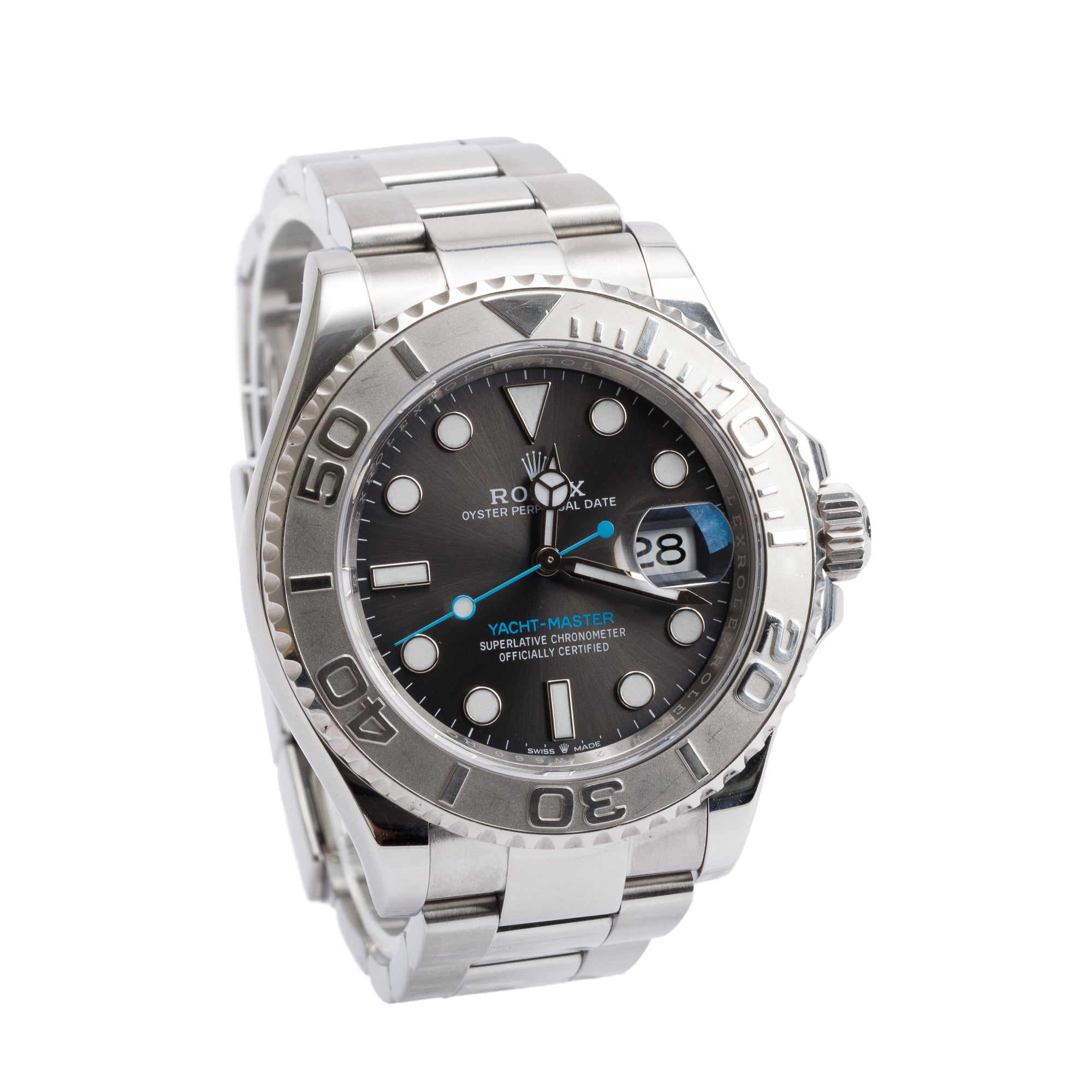 Rolex 2022 Stainless Steel Yacht-Master Date 40 MM Automatic Watch 126622 w/ Papers