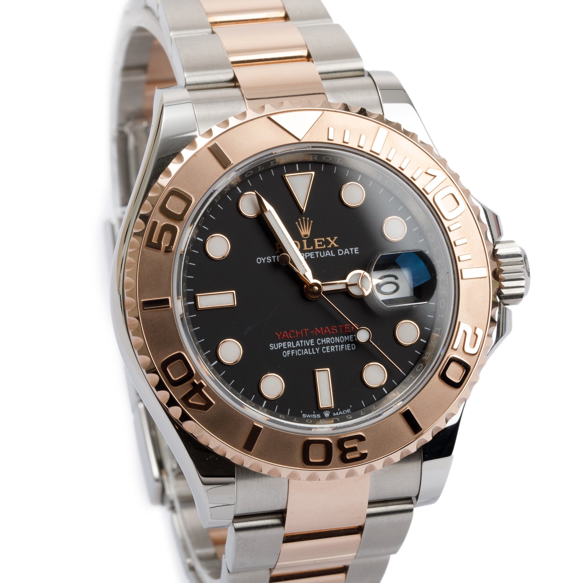 Rolex 2023 Stainless Steel & 18k Rose Gold Yacht-Master Date 40 MM Automatic Watch w/ Box & Papers
