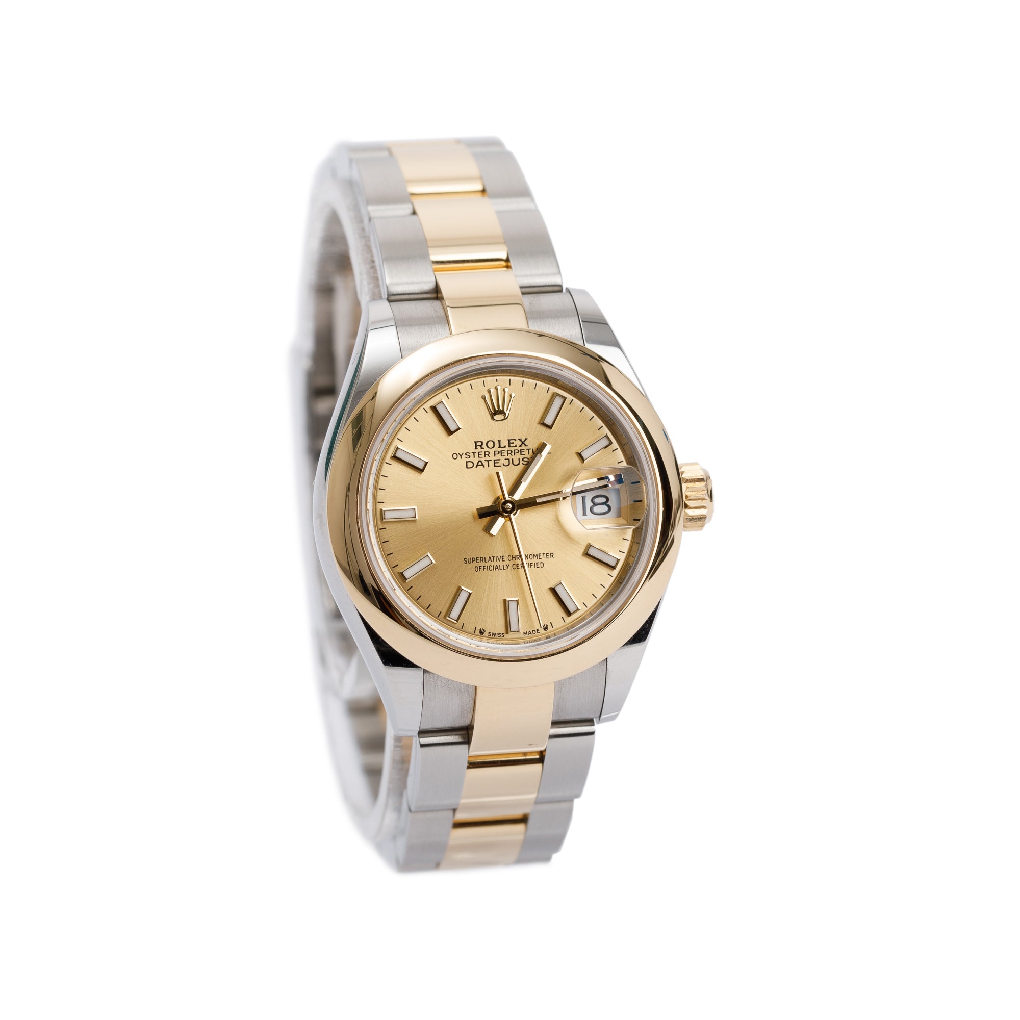 Rolex 2023 Stainless Steel & 18k Yellow Gold Datejust 28 MM Watch w/ Box & Papers